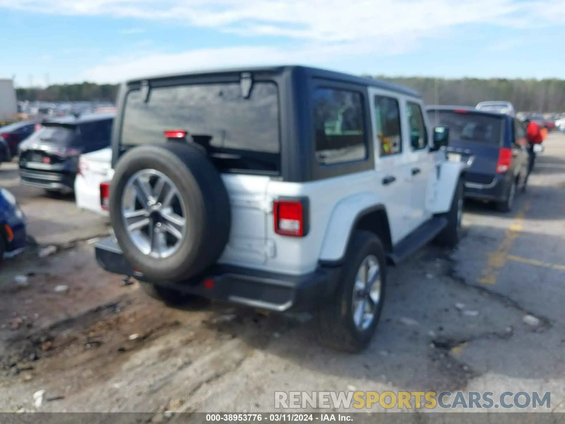 4 Фотография поврежденного автомобиля 1C4HJXEN7MW592920 JEEP WRANGLER UNLIMITED 2021