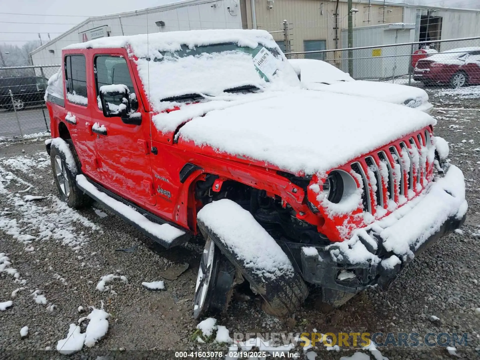 1 Photograph of a damaged car 1C4HJXENXMW592247 JEEP WRANGLER UNLIMITED 2021
