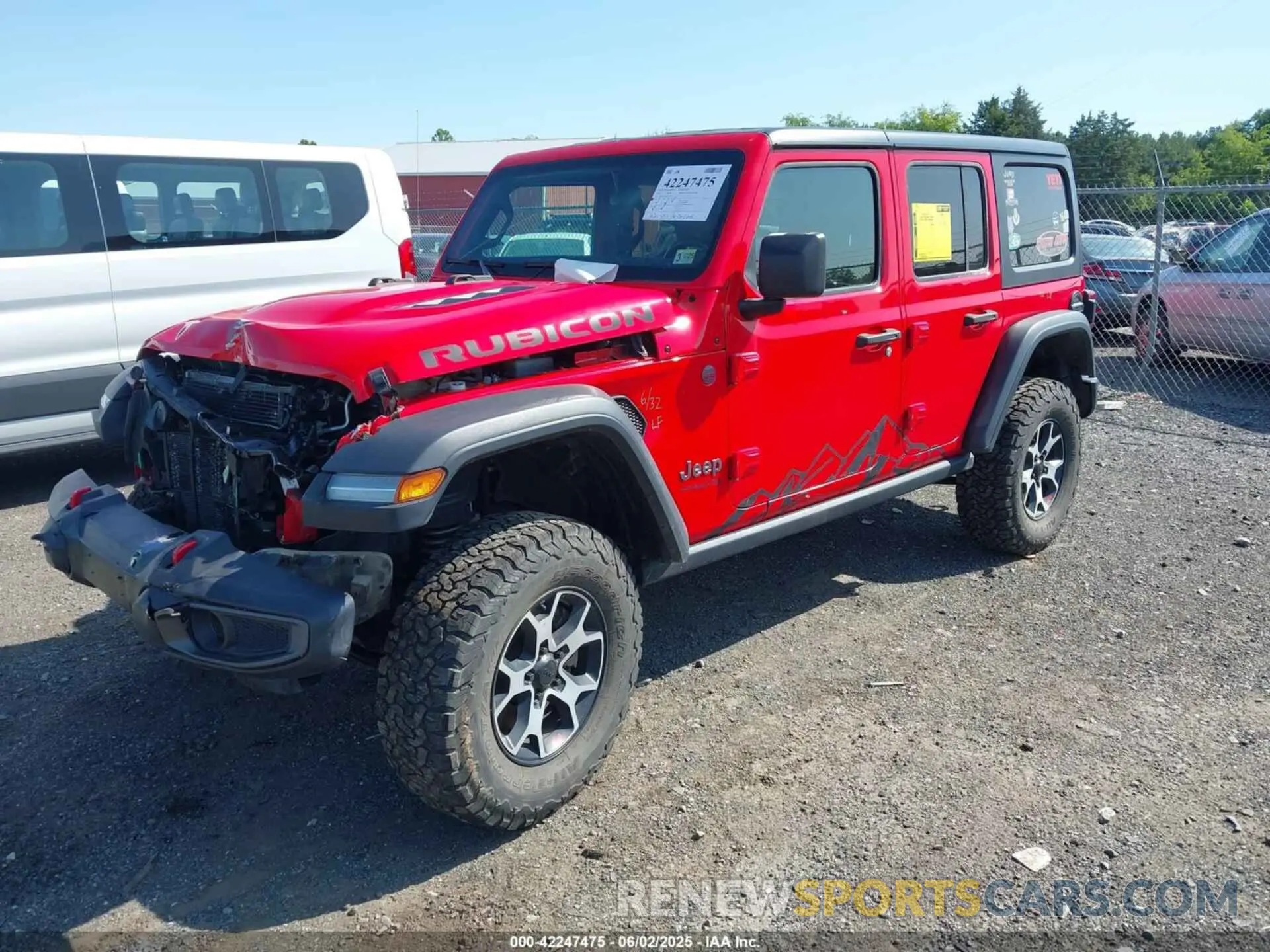 2 Photograph of a damaged car 1C4HJXFG2MW575541 JEEP WRANGLER UNLIMITED 2021