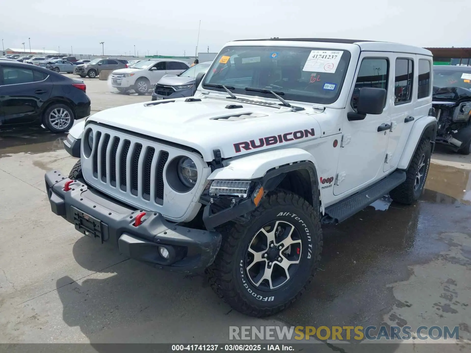 2 Photograph of a damaged car 1C4HJXFG3MW526008 JEEP WRANGLER UNLIMITED 2021