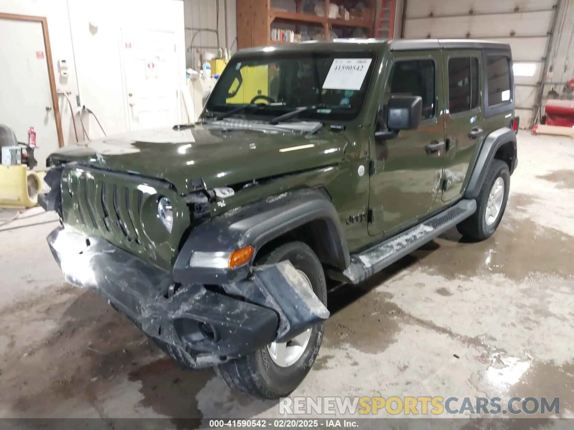 2 Photograph of a damaged car 1C4HJXKN1MW730360 JEEP WRANGLER UNLIMITED 2021