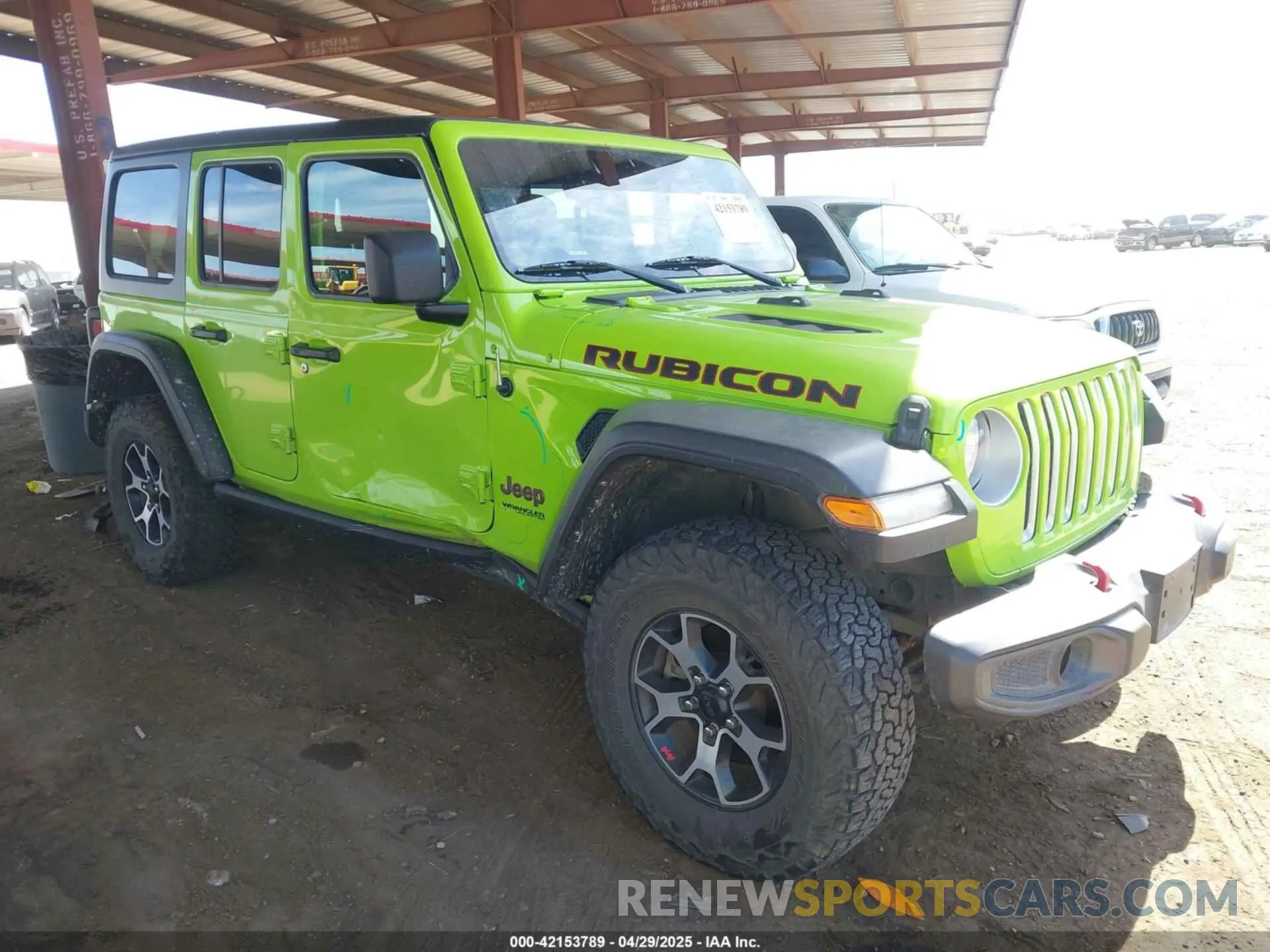 1 Photograph of a damaged car 1C4JJXFM4MW833906 JEEP WRANGLER UNLIMITED 2021