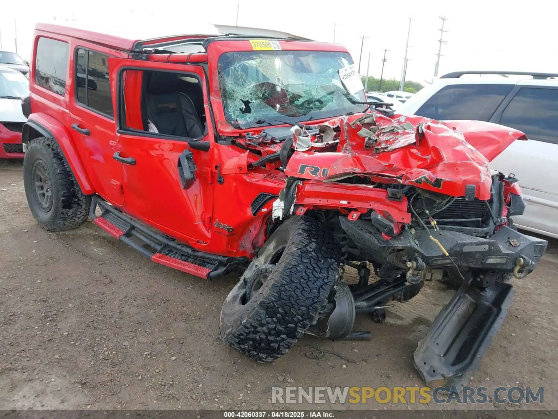 1 Photograph of a damaged car 1C4JJXSJ0MW827483 JEEP WRANGLER UNLIMITED 2021