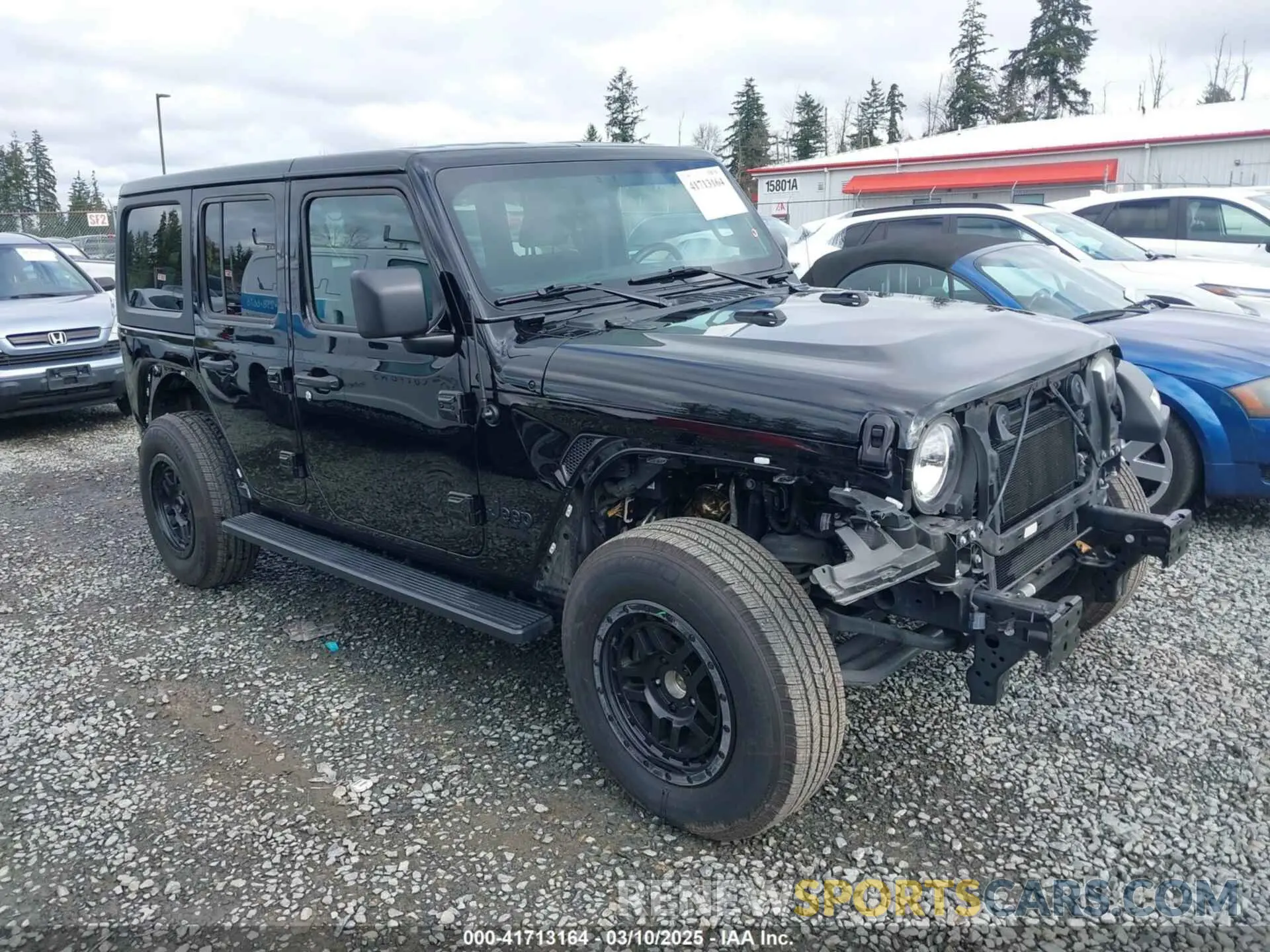 1 Photograph of a damaged car 1C4HJXDG1NW133757 JEEP WRANGLER UNLIMITED 2022