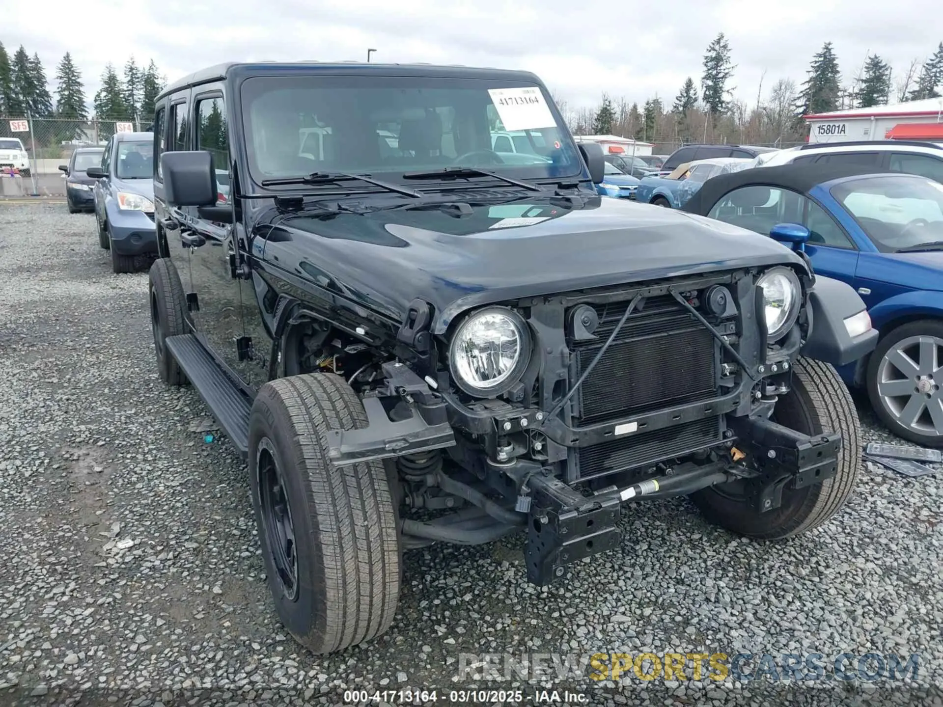 6 Photograph of a damaged car 1C4HJXDG1NW133757 JEEP WRANGLER UNLIMITED 2022