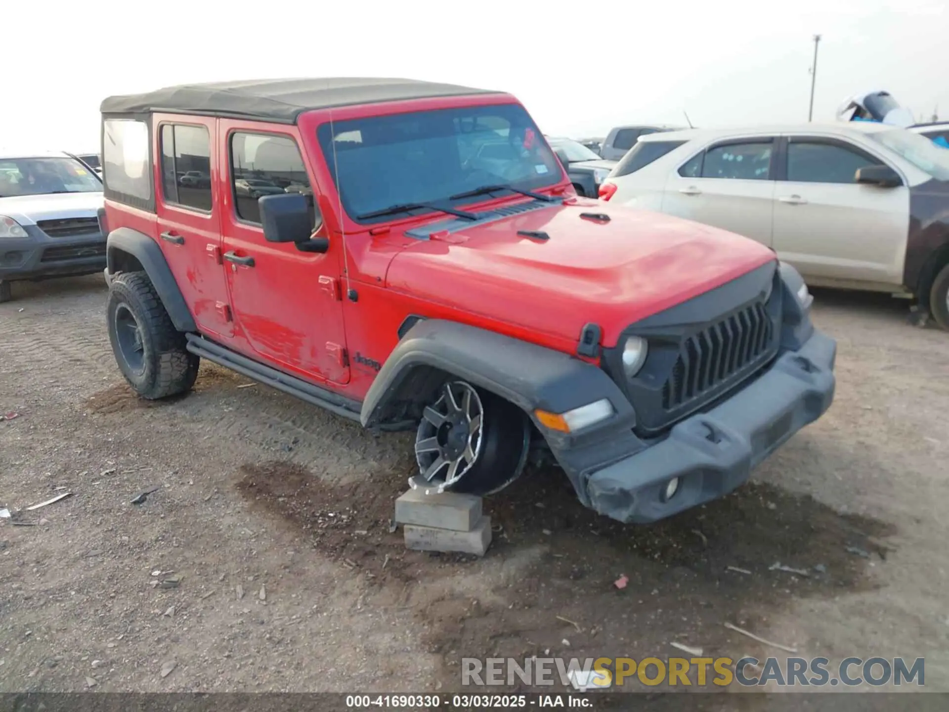 1 Photograph of a damaged car 1C4HJXDG1NW144404 JEEP WRANGLER UNLIMITED 2022