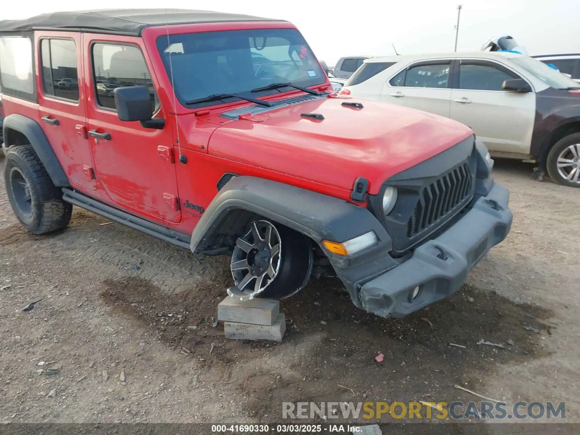6 Photograph of a damaged car 1C4HJXDG1NW144404 JEEP WRANGLER UNLIMITED 2022