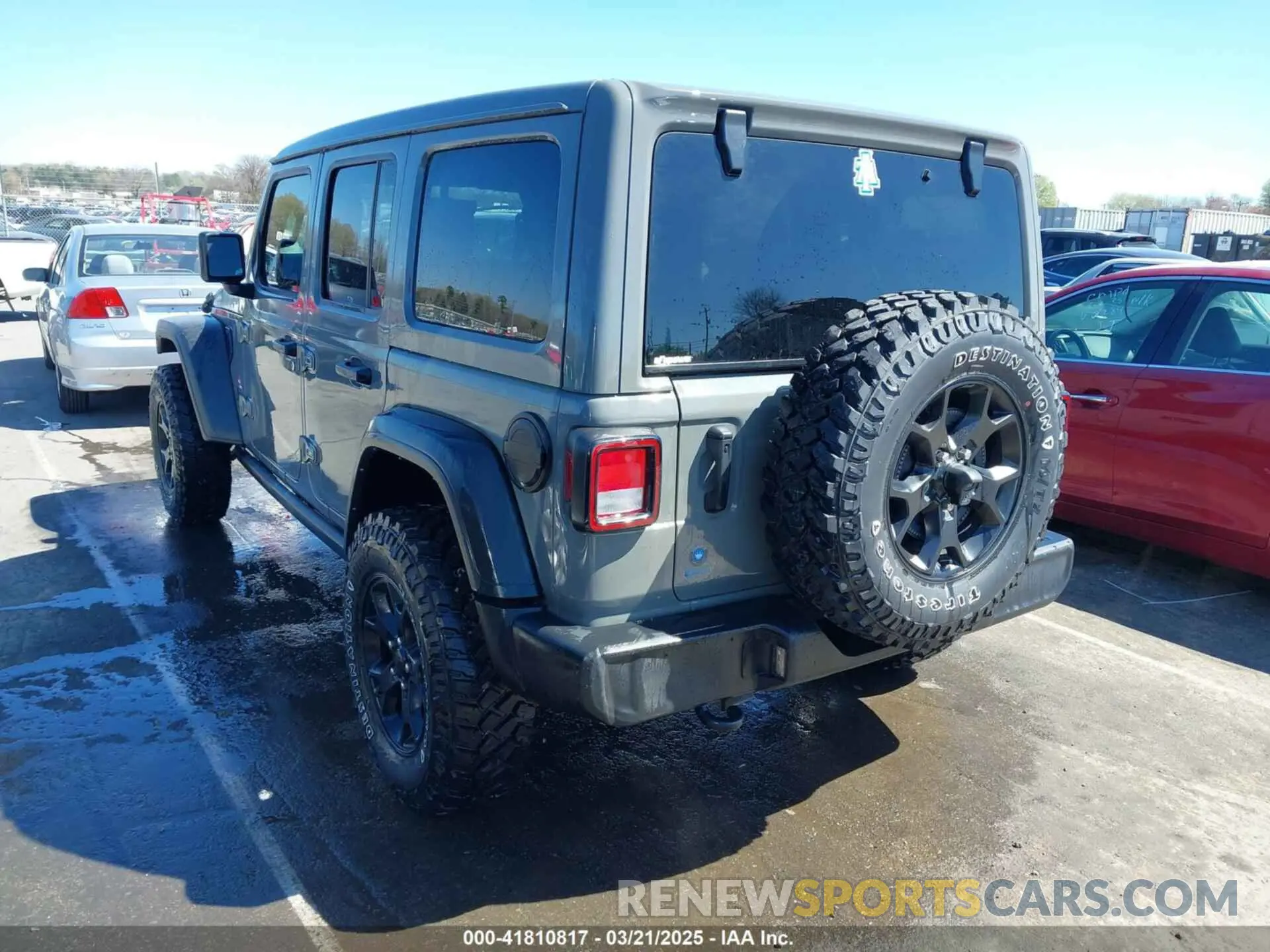 3 Фотография поврежденного автомобиля 1C4HJXDG1NW200793 JEEP WRANGLER UNLIMITED 2022