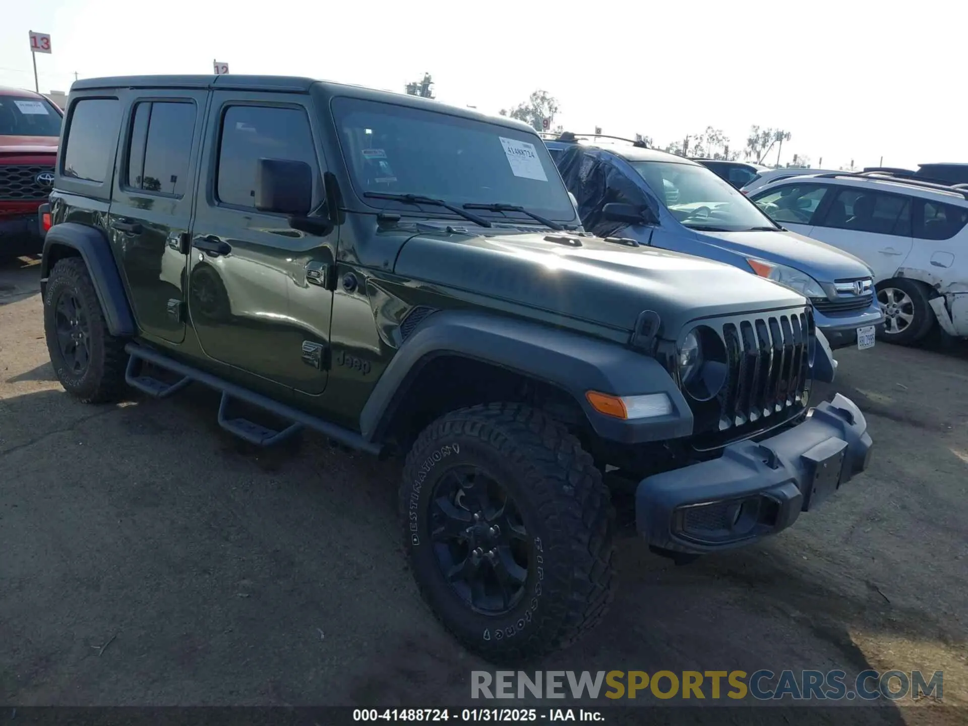 1 Photograph of a damaged car 1C4HJXDG5NW113205 JEEP WRANGLER UNLIMITED 2022