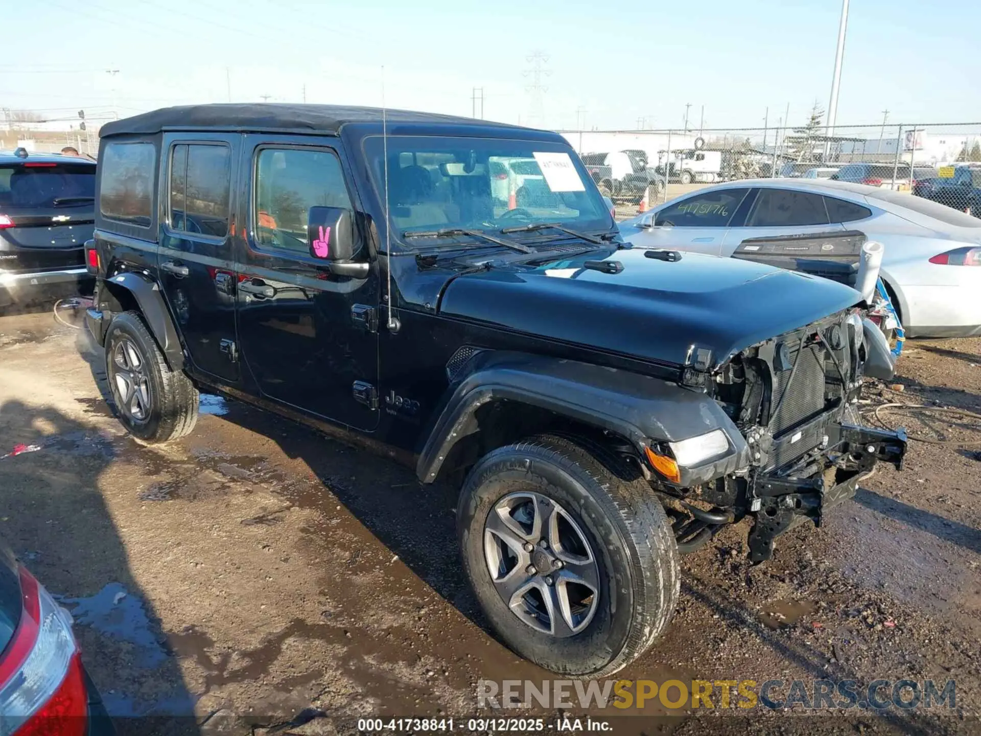 1 Photograph of a damaged car 1C4HJXDG5NW135060 JEEP WRANGLER UNLIMITED 2022