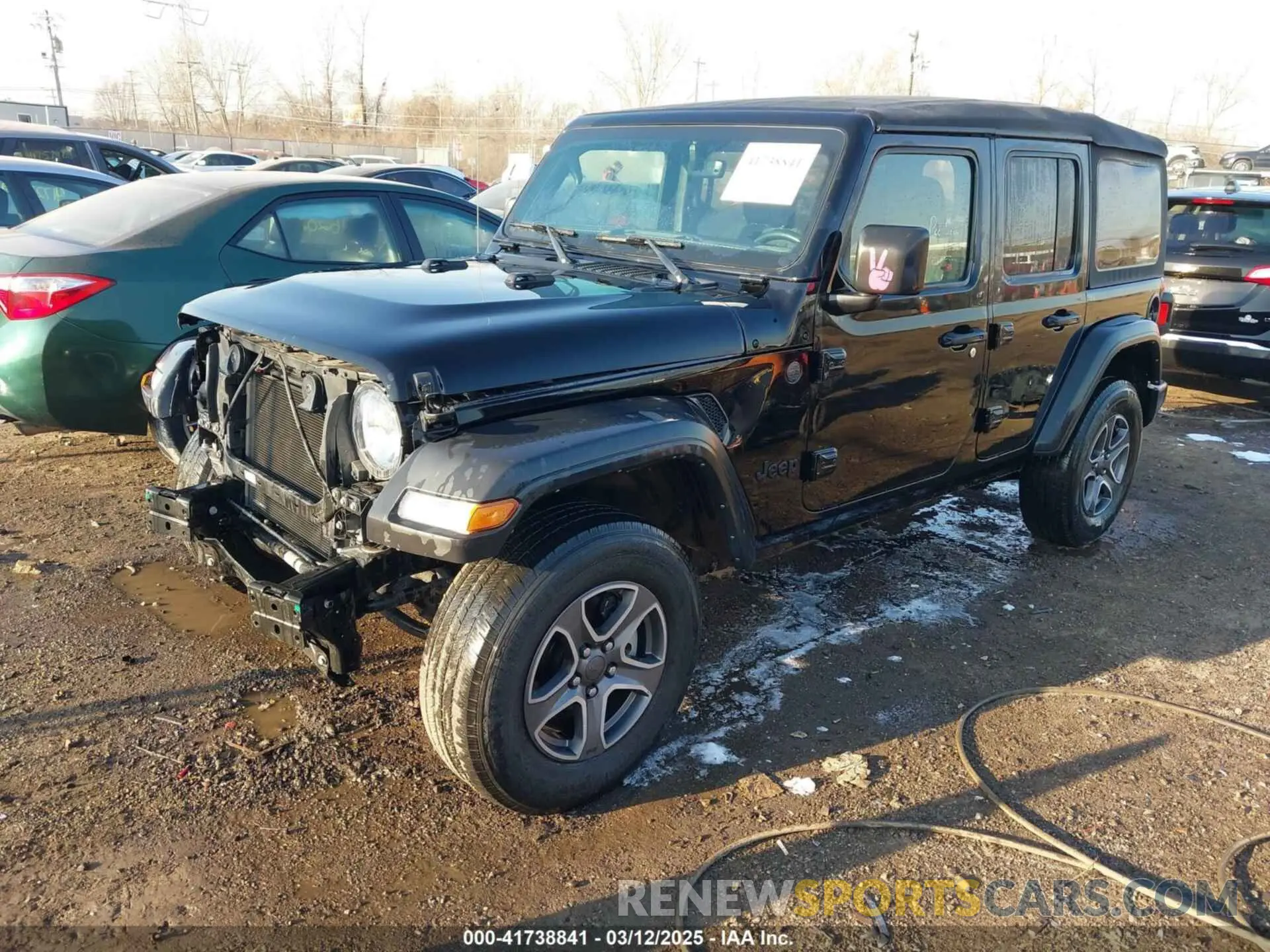 2 Photograph of a damaged car 1C4HJXDG5NW135060 JEEP WRANGLER UNLIMITED 2022