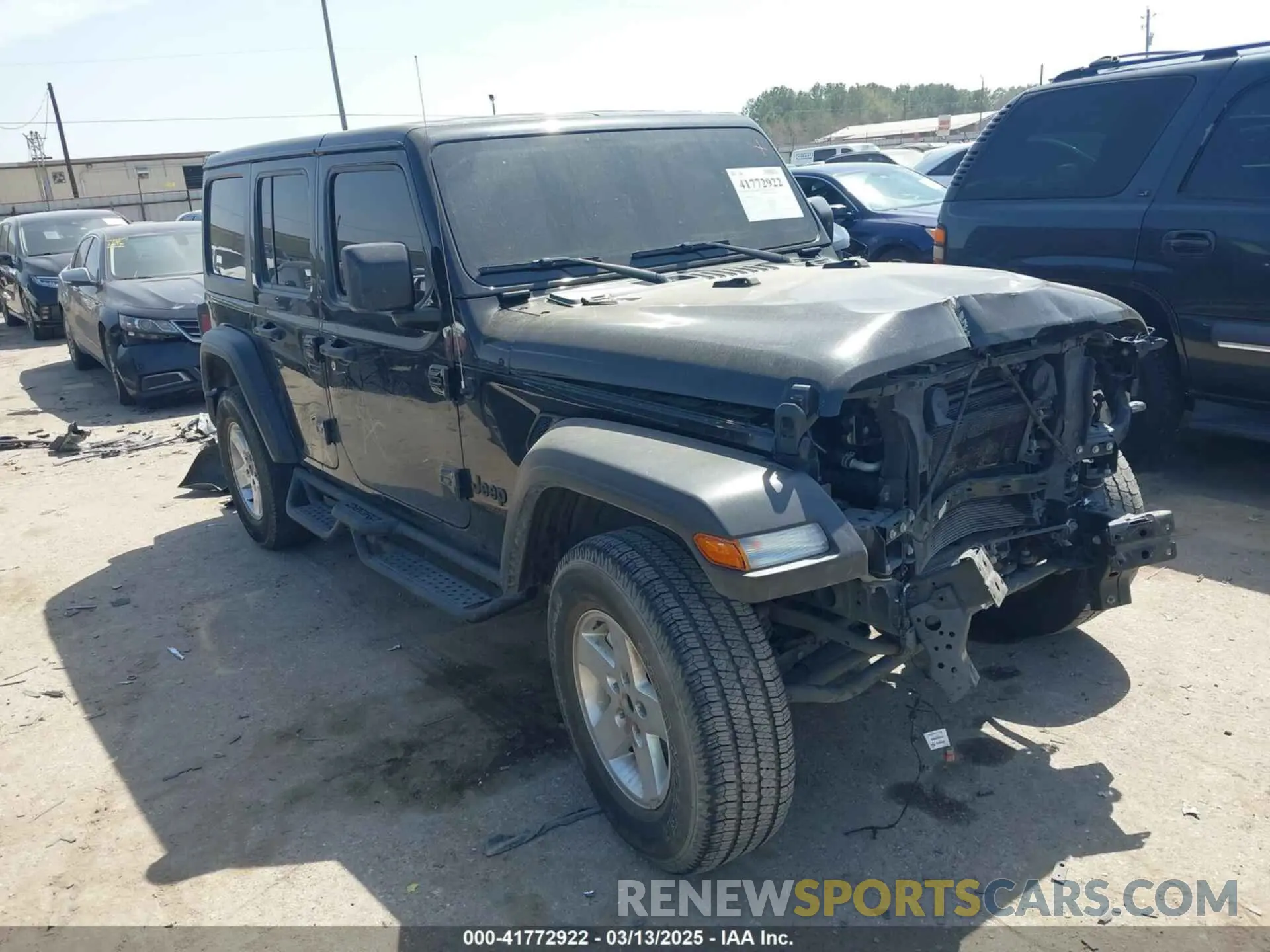 1 Photograph of a damaged car 1C4HJXDG5NW180130 JEEP WRANGLER UNLIMITED 2022