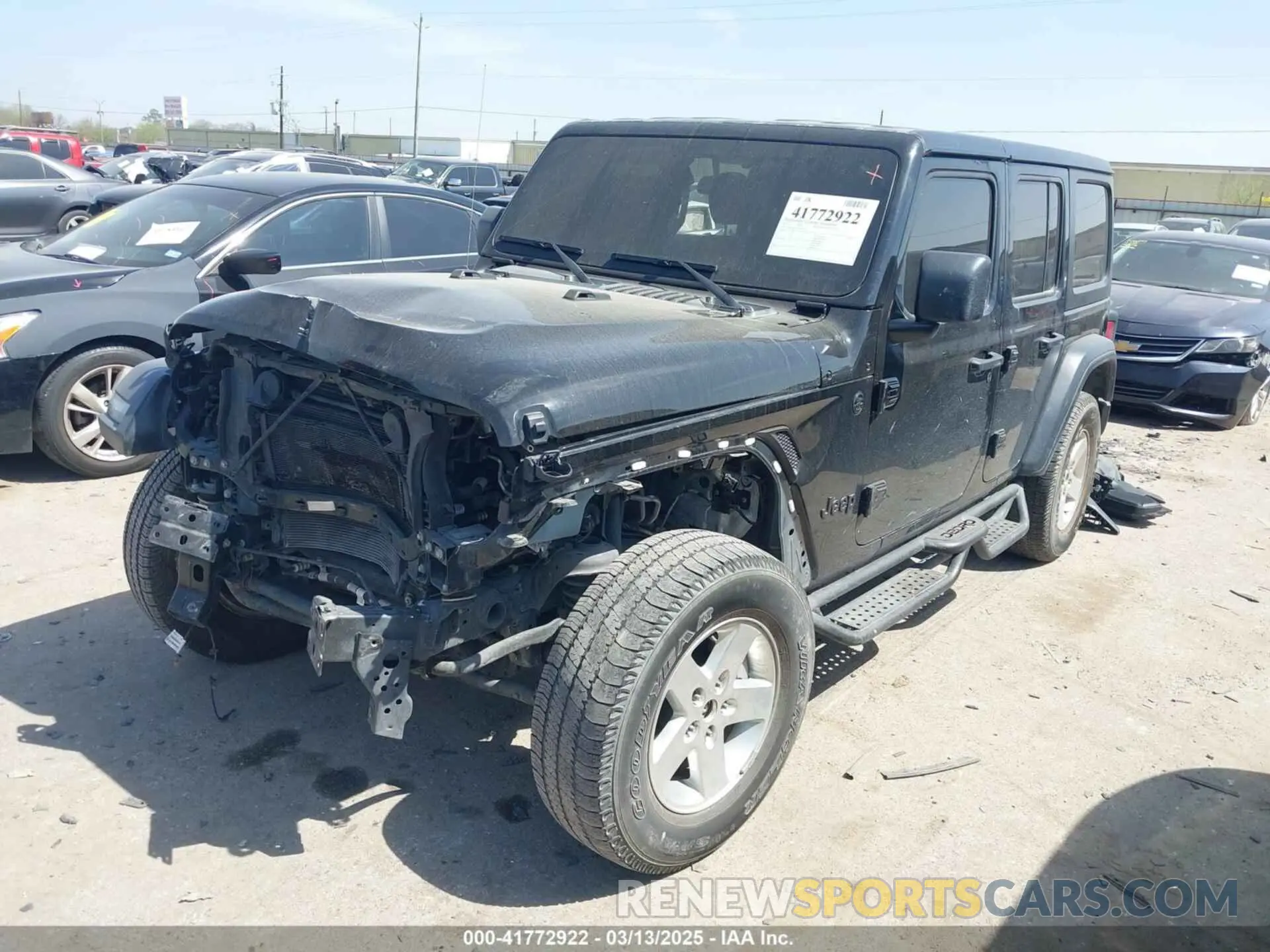 2 Photograph of a damaged car 1C4HJXDG5NW180130 JEEP WRANGLER UNLIMITED 2022