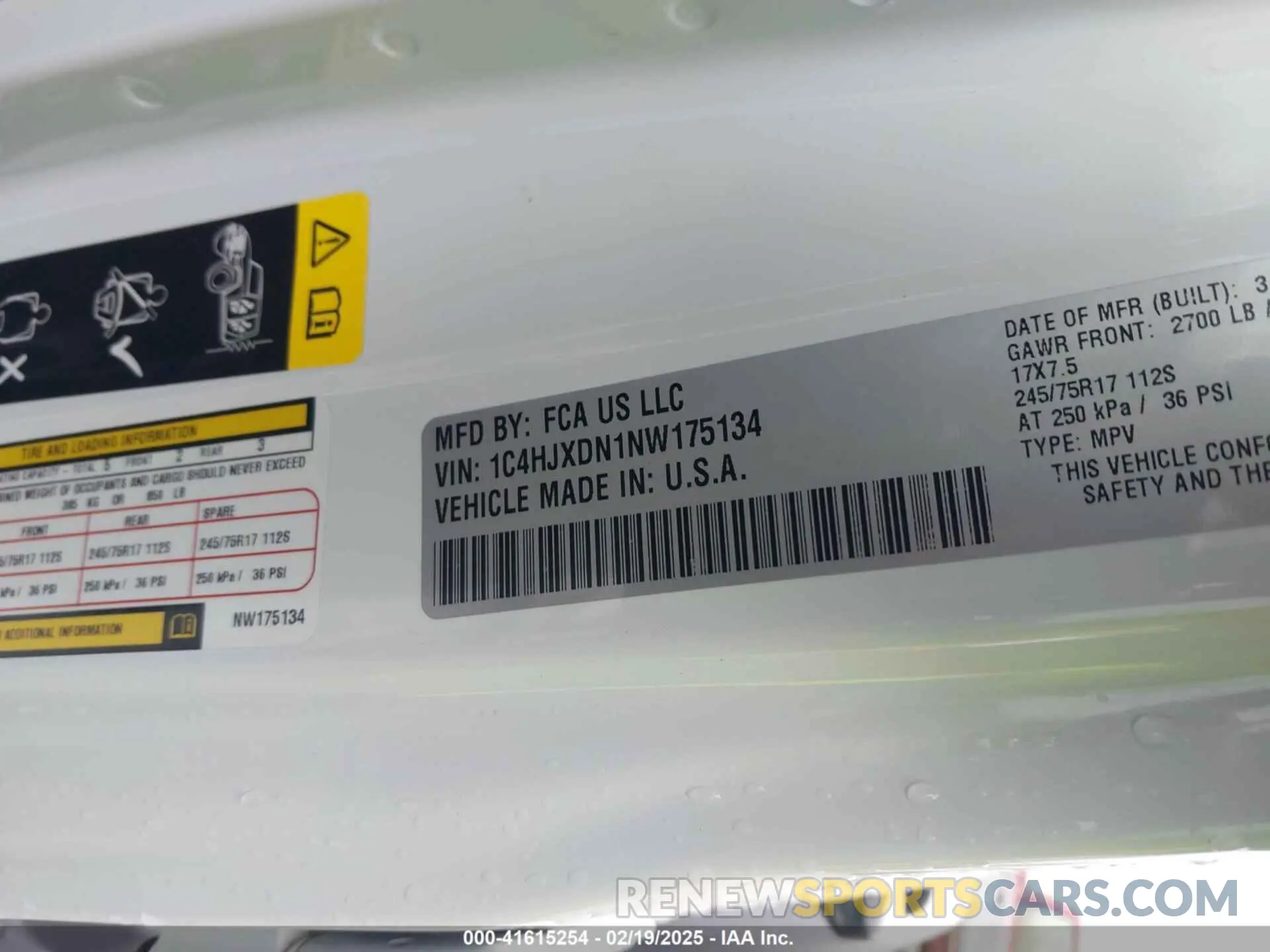 9 Photograph of a damaged car 1C4HJXDN1NW175134 JEEP WRANGLER UNLIMITED 2022