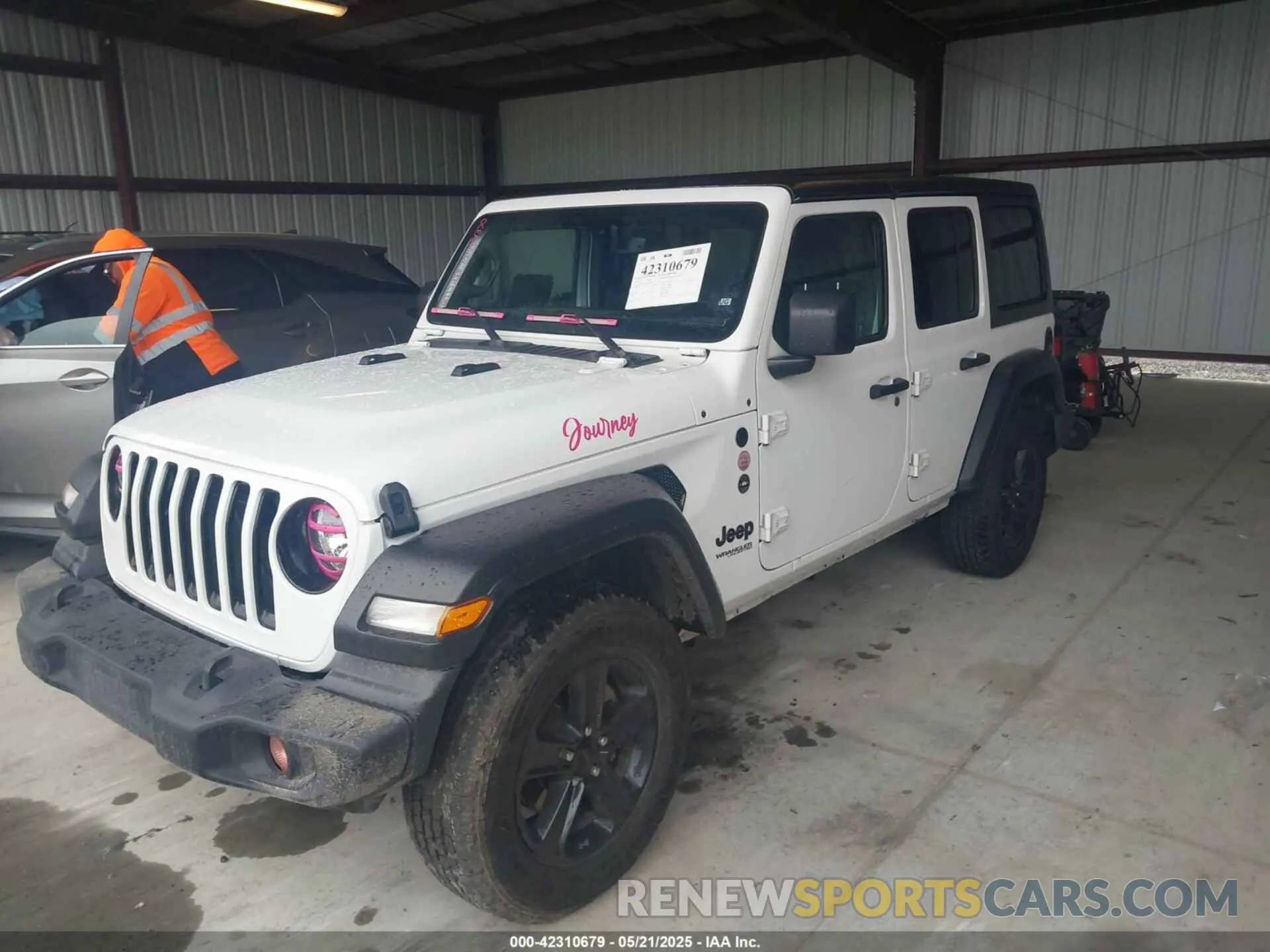 2 Photograph of a damaged car 1C4HJXDN1NW223425 JEEP WRANGLER UNLIMITED 2022