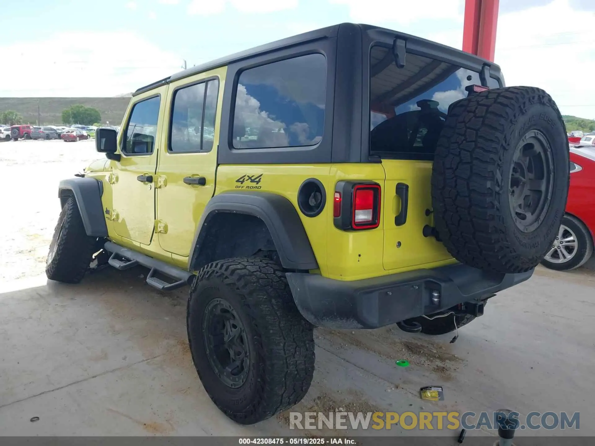 3 Фотография поврежденного автомобиля 1C4HJXDN7NW258132 JEEP WRANGLER UNLIMITED 2022
