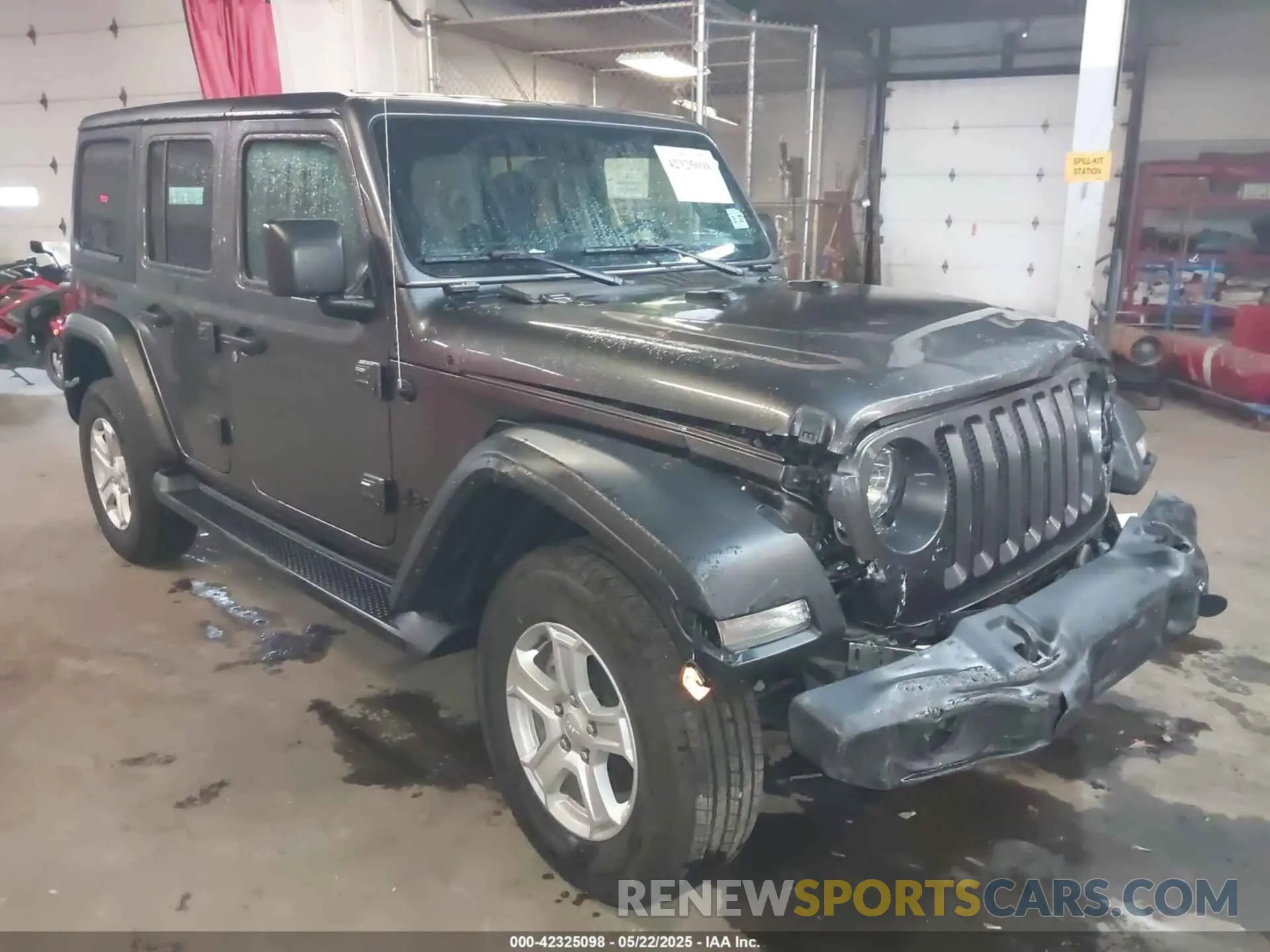 1 Photograph of a damaged car 1C4HJXDN9NW144374 JEEP WRANGLER UNLIMITED 2022