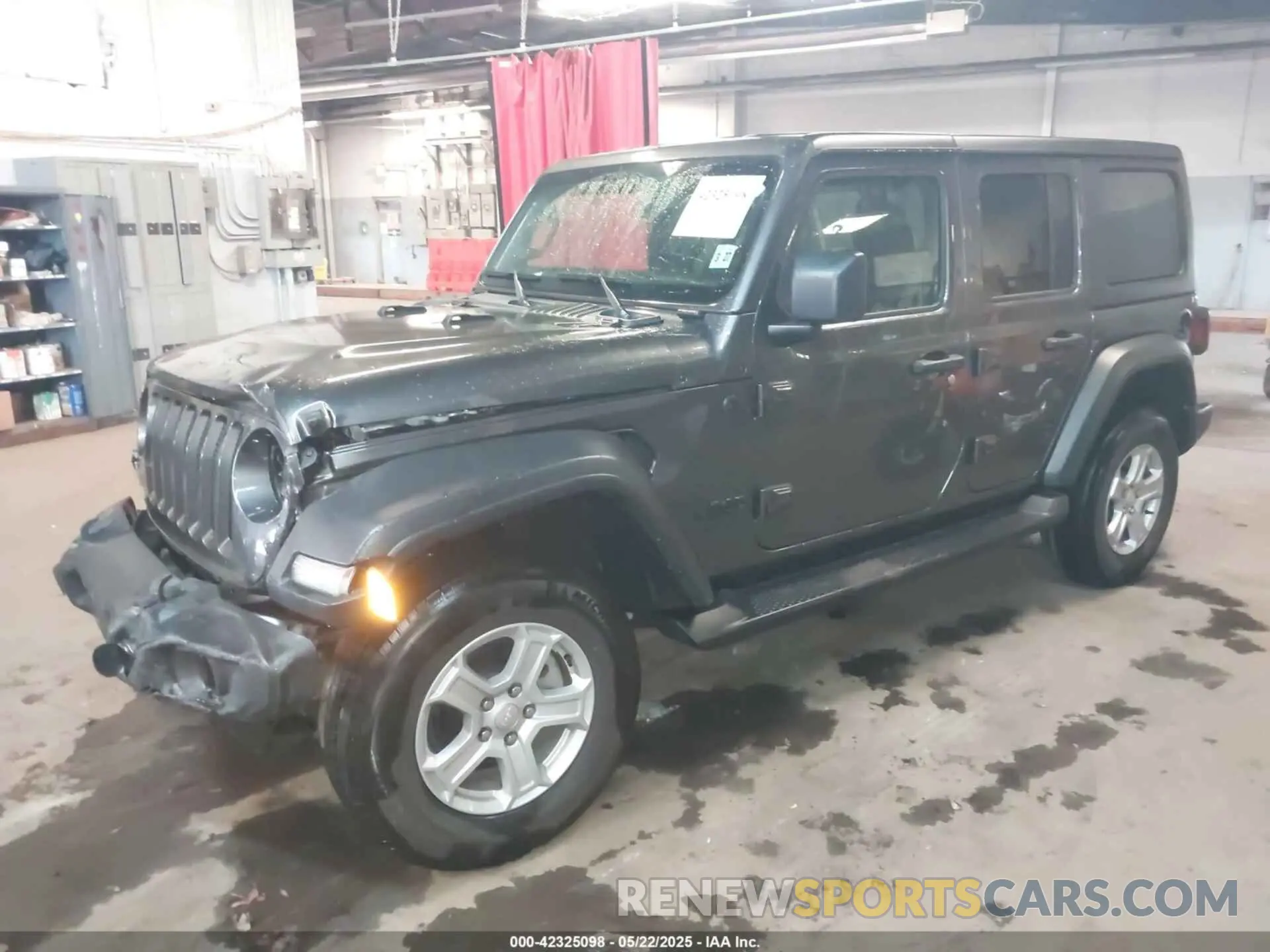 2 Photograph of a damaged car 1C4HJXDN9NW144374 JEEP WRANGLER UNLIMITED 2022