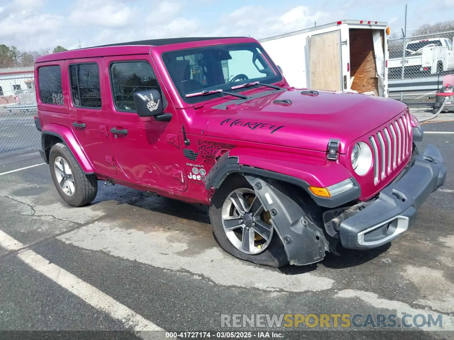 1 Photograph of a damaged car 1C4HJXEG5NW109153 JEEP WRANGLER UNLIMITED 2022