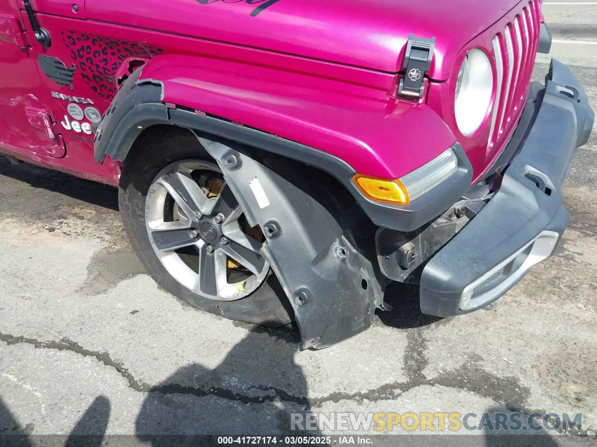 6 Photograph of a damaged car 1C4HJXEG5NW109153 JEEP WRANGLER UNLIMITED 2022
