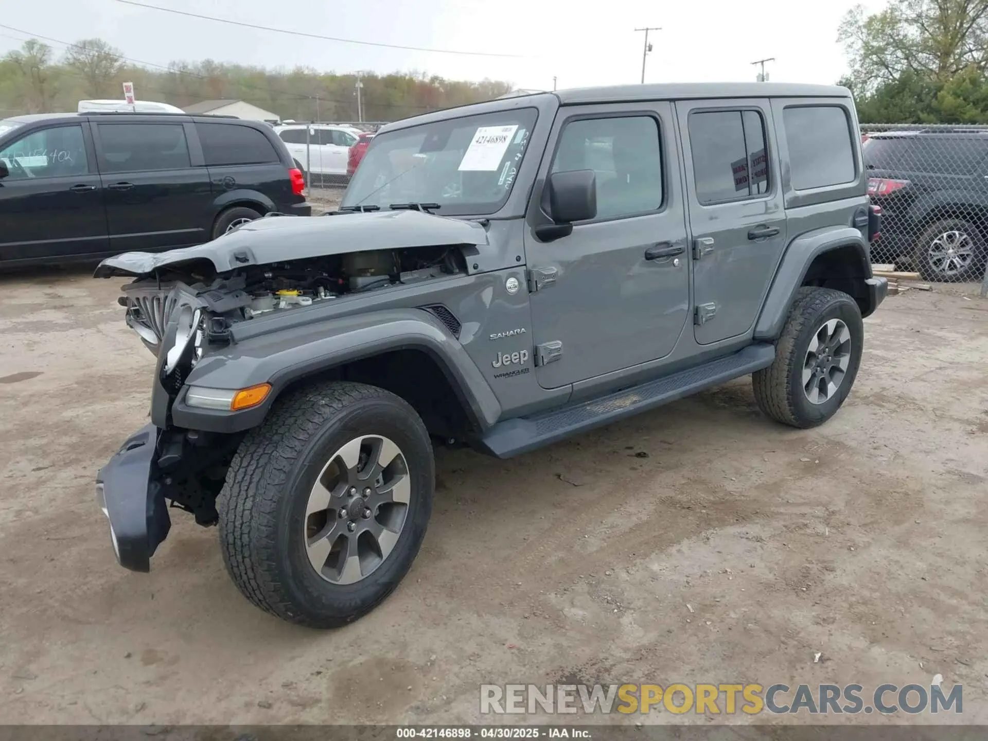 2 Photograph of a damaged car 1C4HJXEG7NW138105 JEEP WRANGLER UNLIMITED 2022