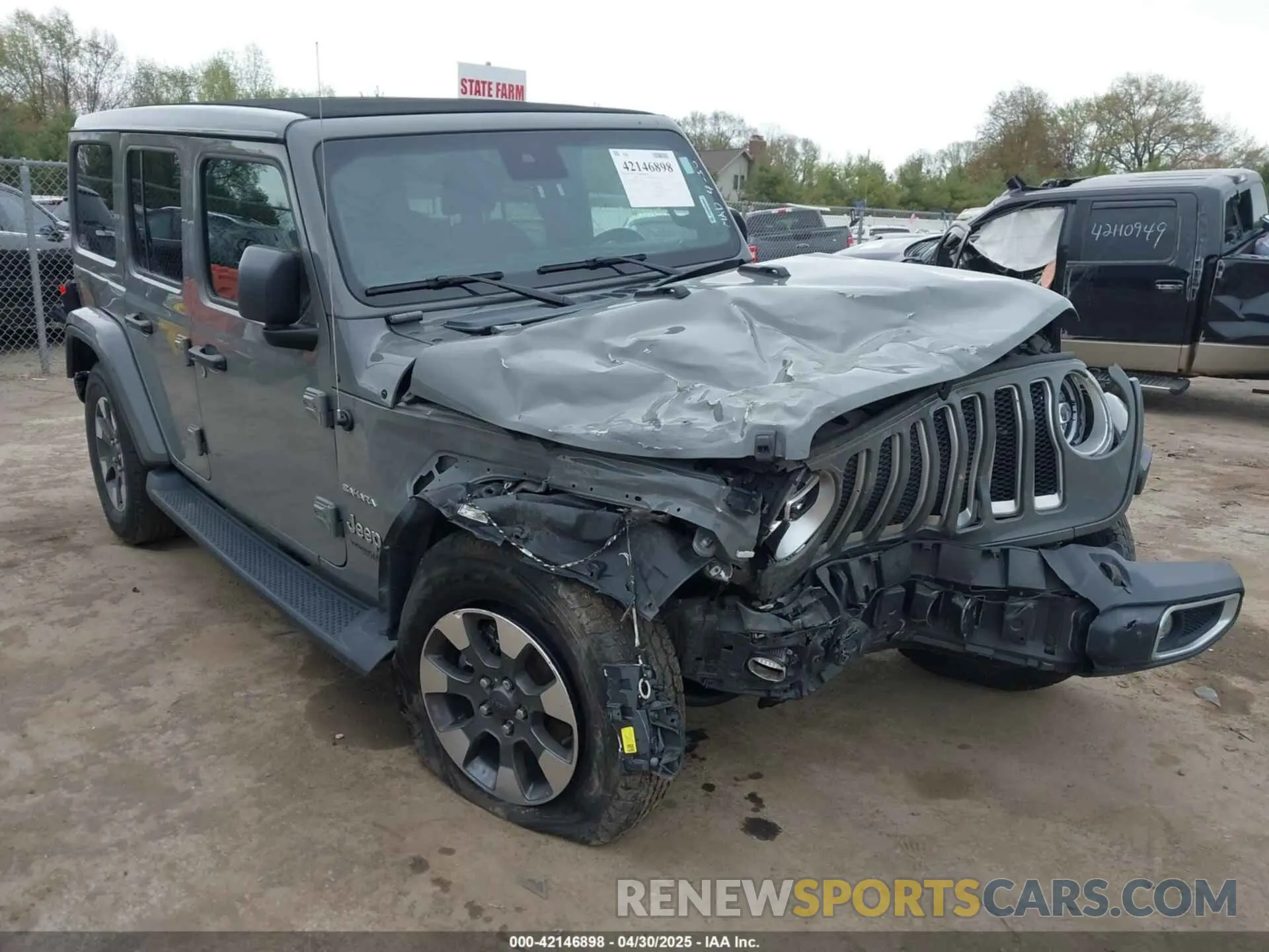 6 Photograph of a damaged car 1C4HJXEG7NW138105 JEEP WRANGLER UNLIMITED 2022
