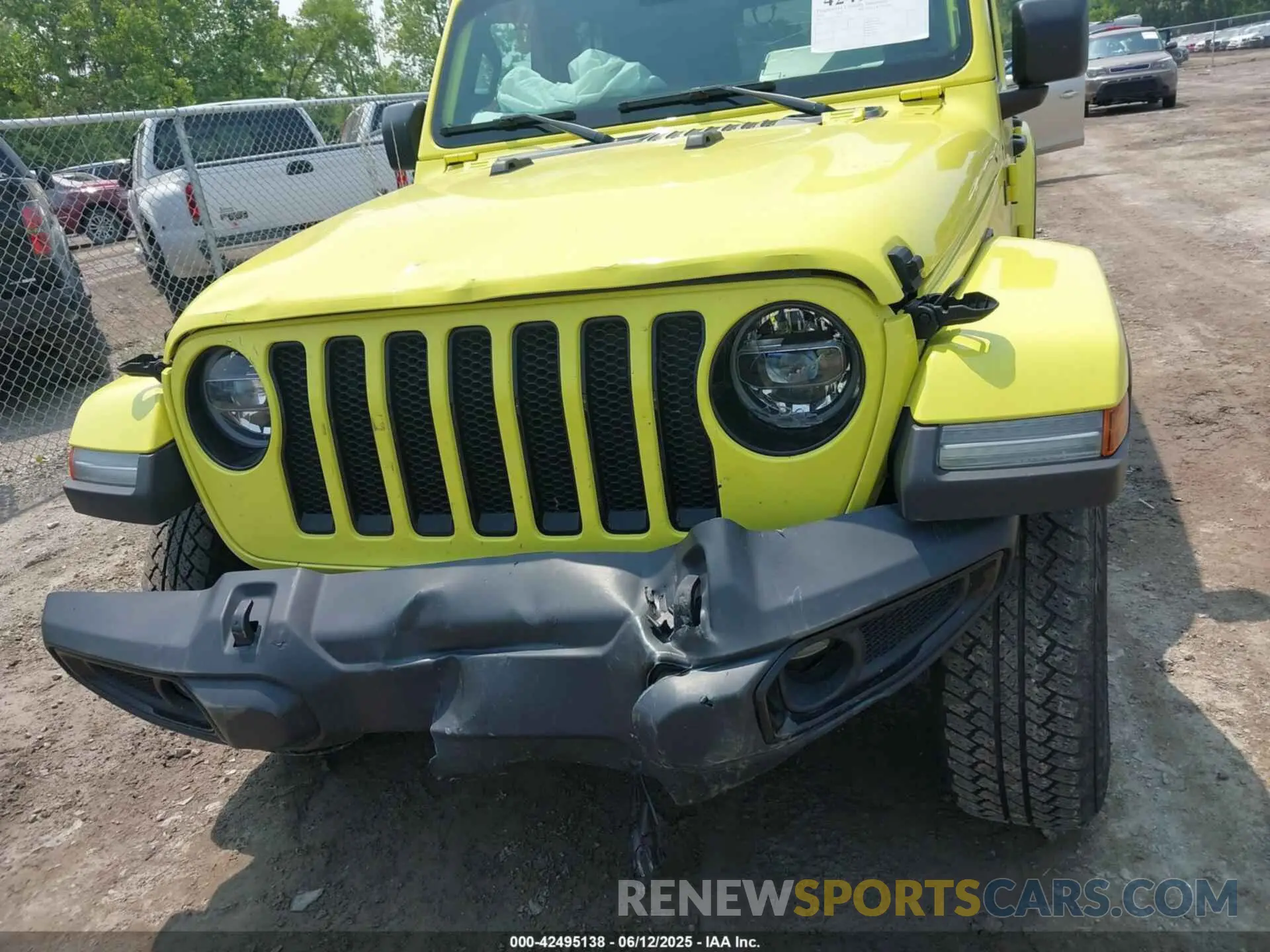6 Photograph of a damaged car 1C4HJXEG7NW215698 JEEP WRANGLER UNLIMITED 2022