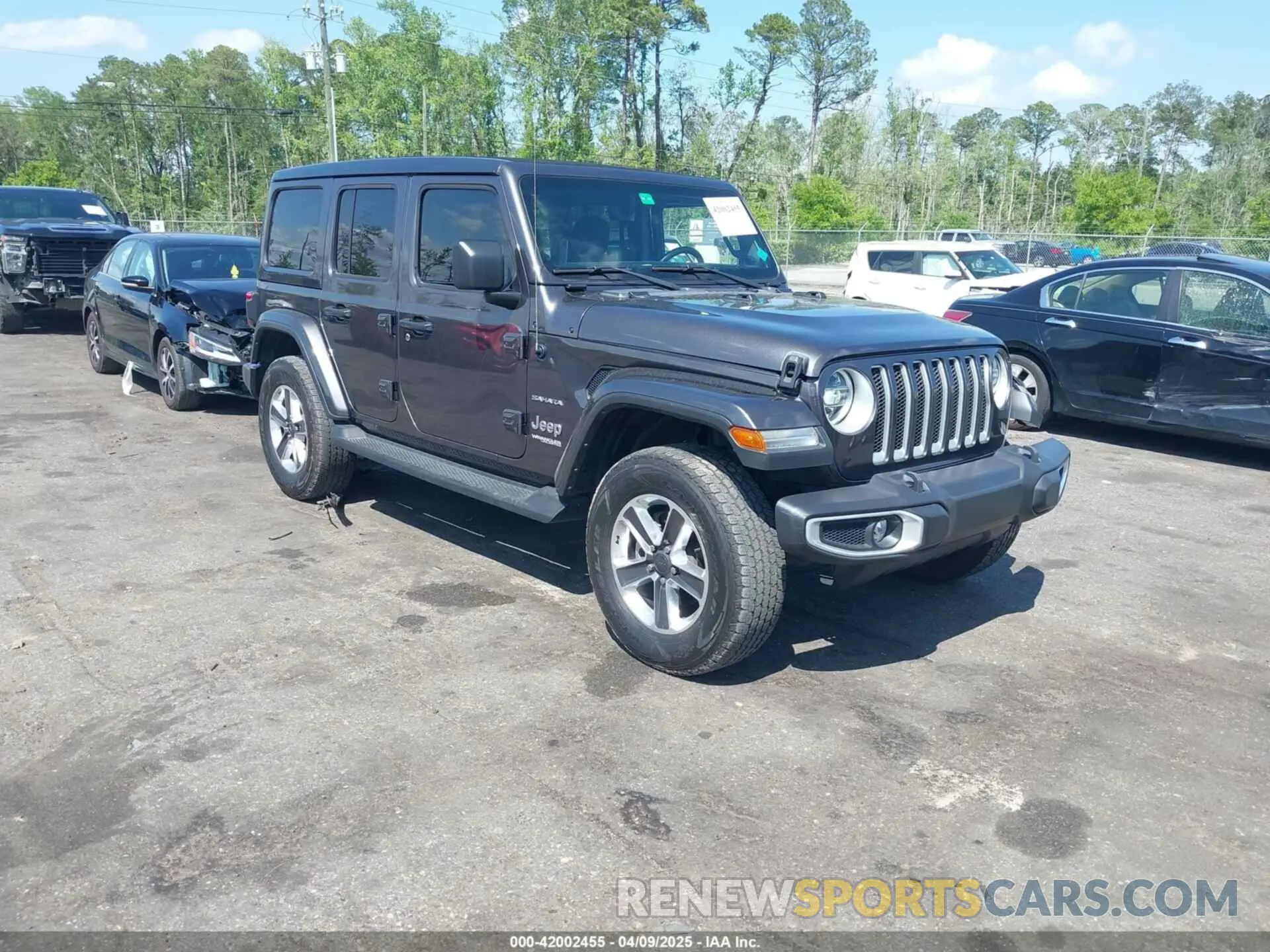1 Photograph of a damaged car 1C4HJXEN2NW194502 JEEP WRANGLER UNLIMITED 2022