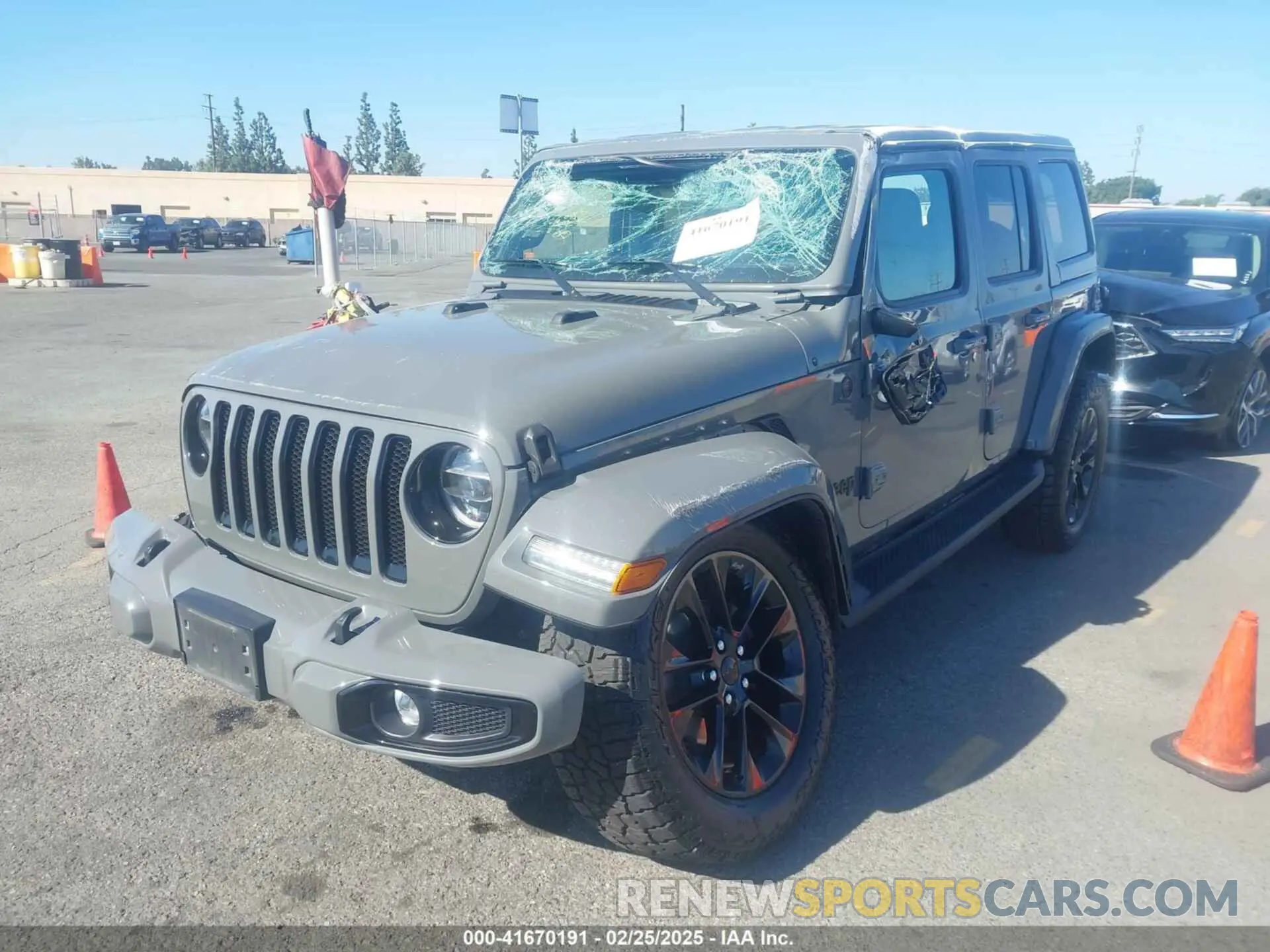 2 Photograph of a damaged car 1C4HJXENXNW138856 JEEP WRANGLER UNLIMITED 2022
