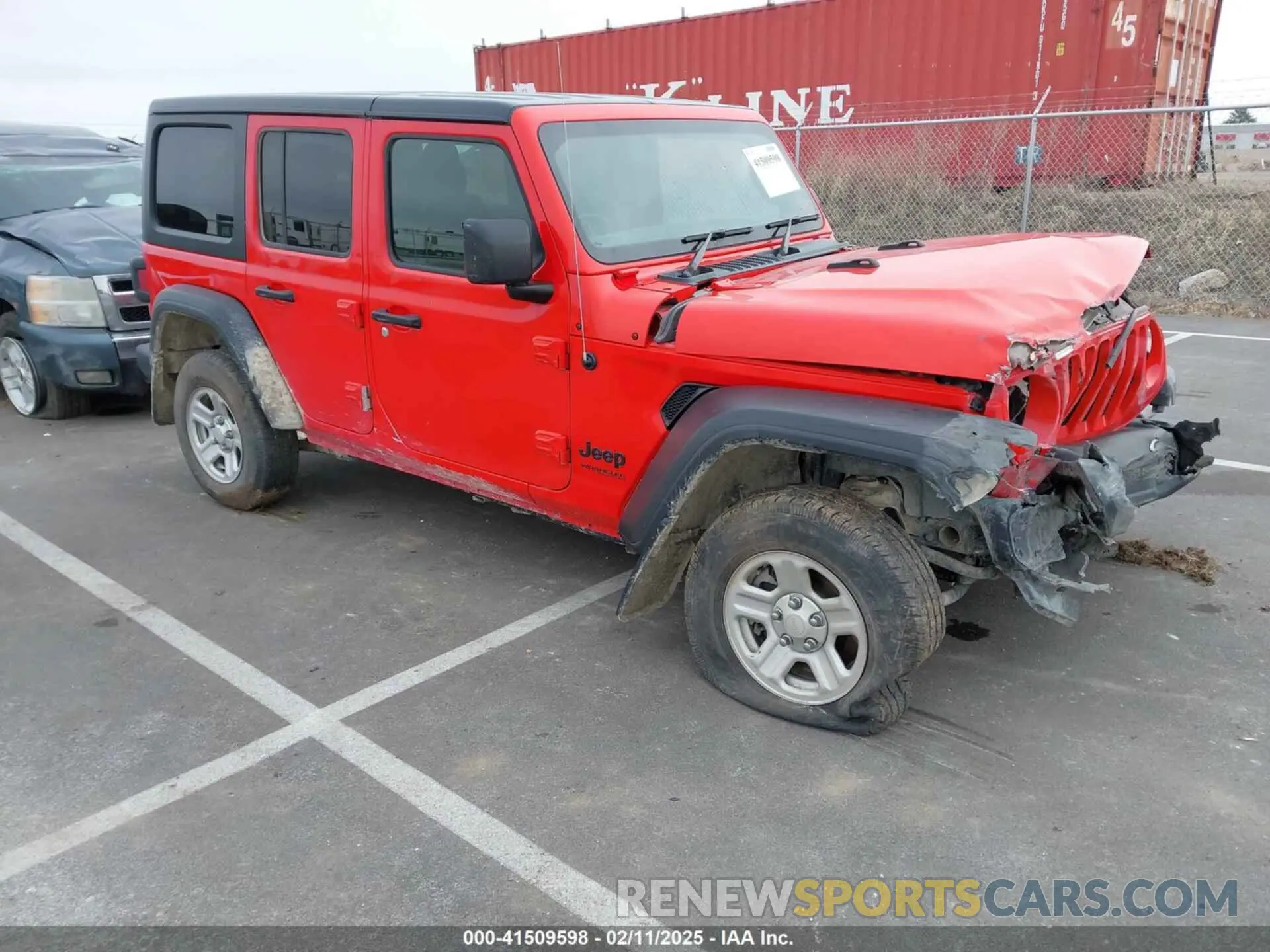 1 Photograph of a damaged car 1C4HJXKN6NW149177 JEEP WRANGLER UNLIMITED 2022