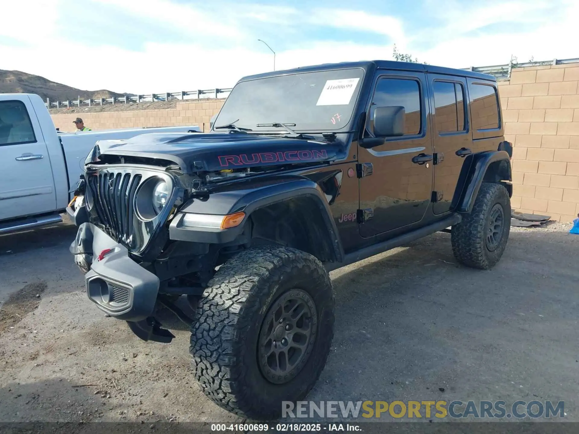 2 Фотография поврежденного автомобиля 1C4JJXFG2NW218539 JEEP WRANGLER UNLIMITED 2022