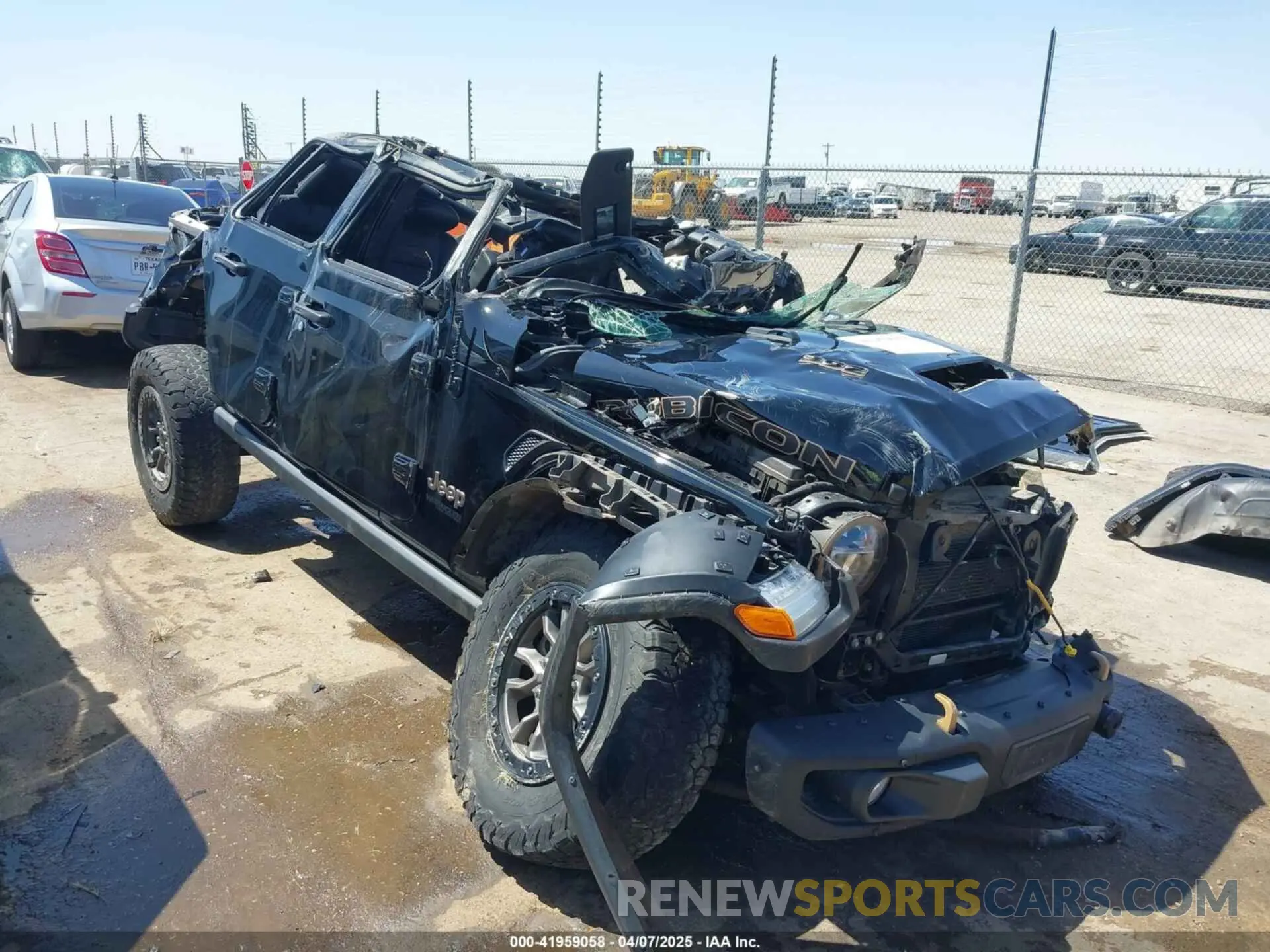 1 Photograph of a damaged car 1C4JJXSJXNW213946 JEEP WRANGLER UNLIMITED 2022