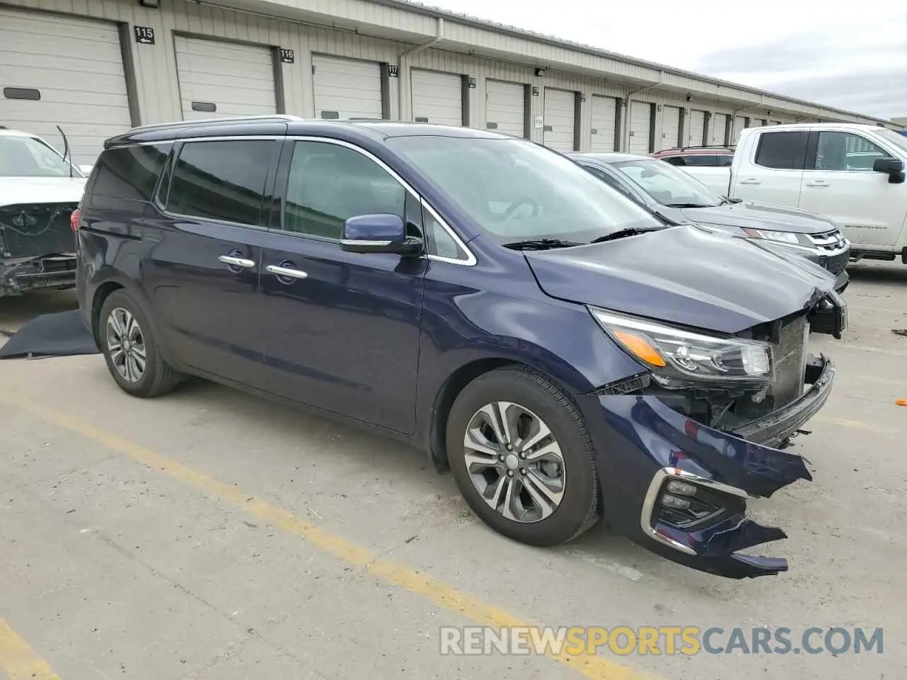 4 Photograph of a damaged car KNDMC5C1XK6538201 KIA All Models 2019