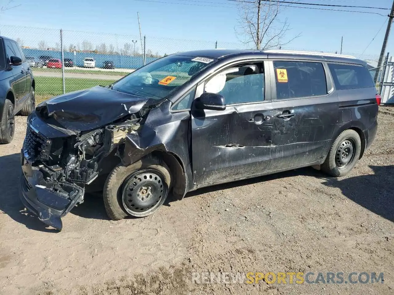1 Photograph of a damaged car KNDMB5C12L6574016 KIA All Models 2020