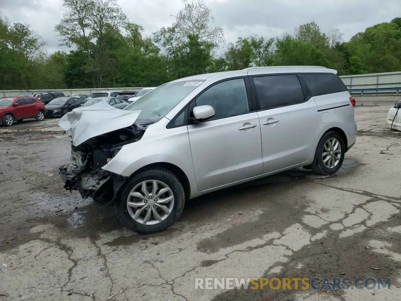 1 Photograph of a damaged car KNDMB5C12L6634487 KIA All Models 2020