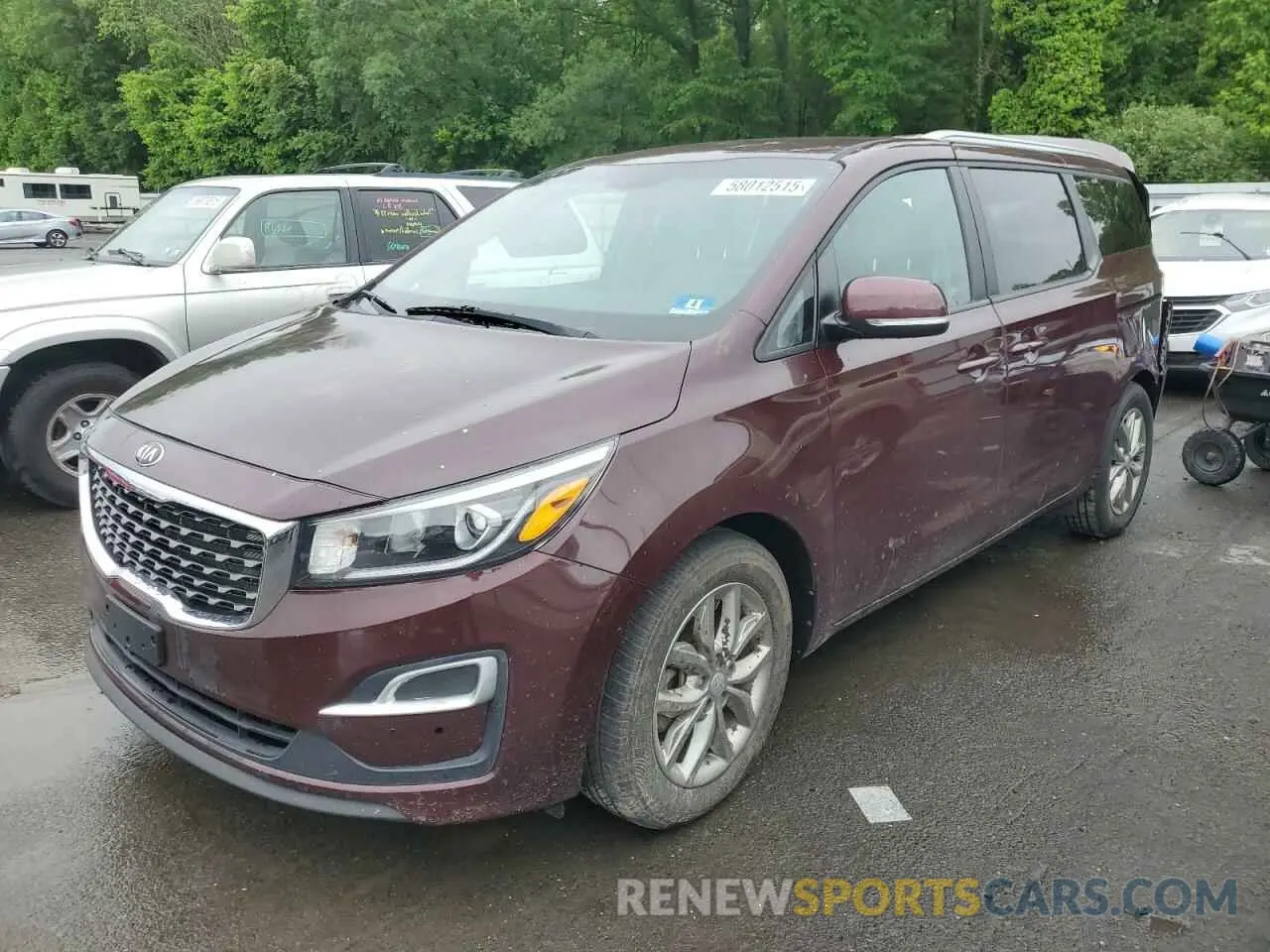 1 Photograph of a damaged car KNDMB5C17L6609116 KIA All Models 2020