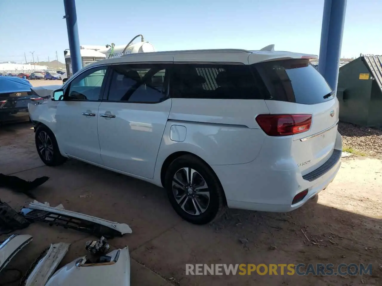 2 Photograph of a damaged car KNDMC5C11M6665437 KIA All Models 2021