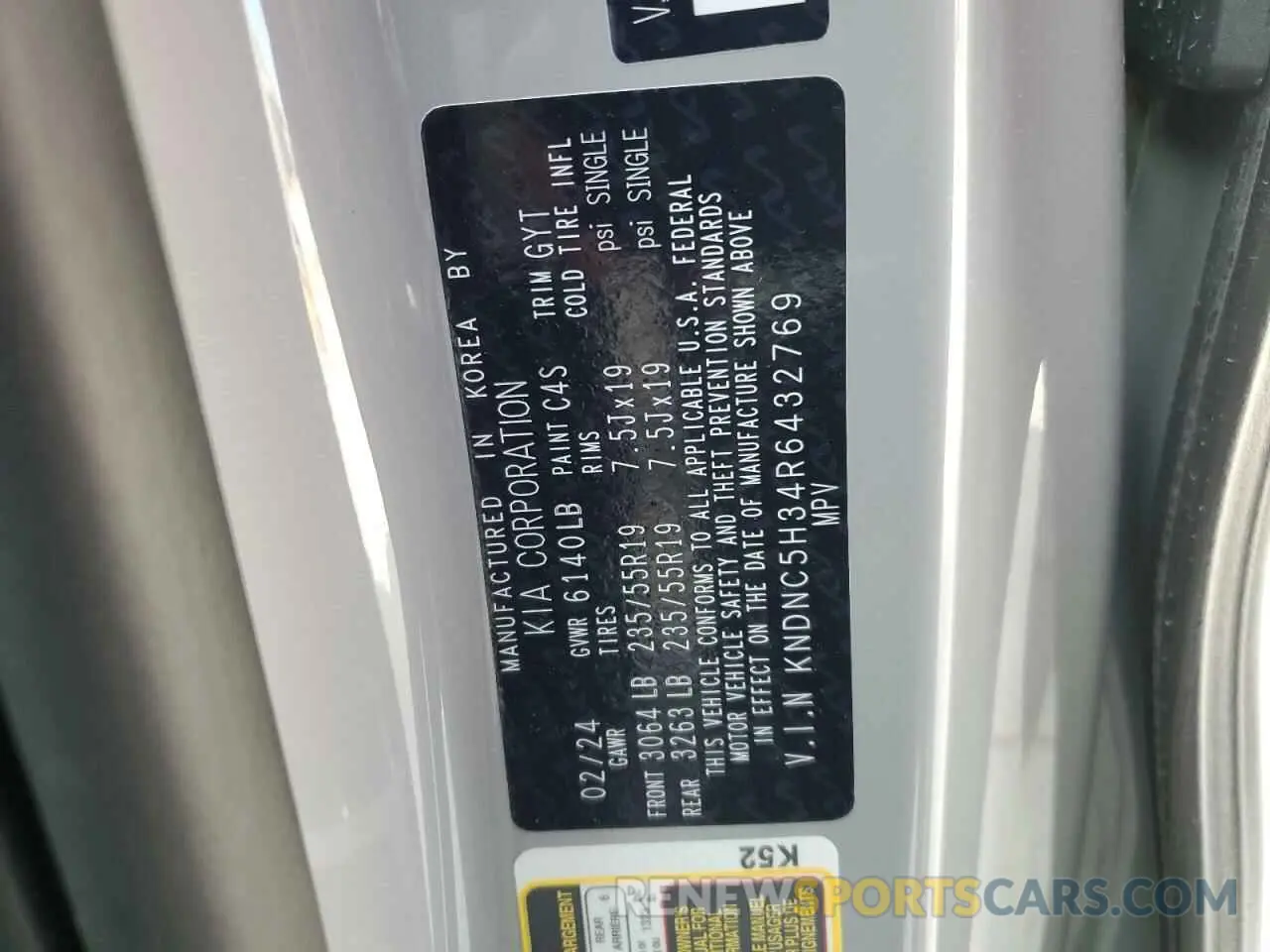 13 Фотография поврежденного автомобиля KNDNC5H34R6432769 KIA CARNIVAL E 2024