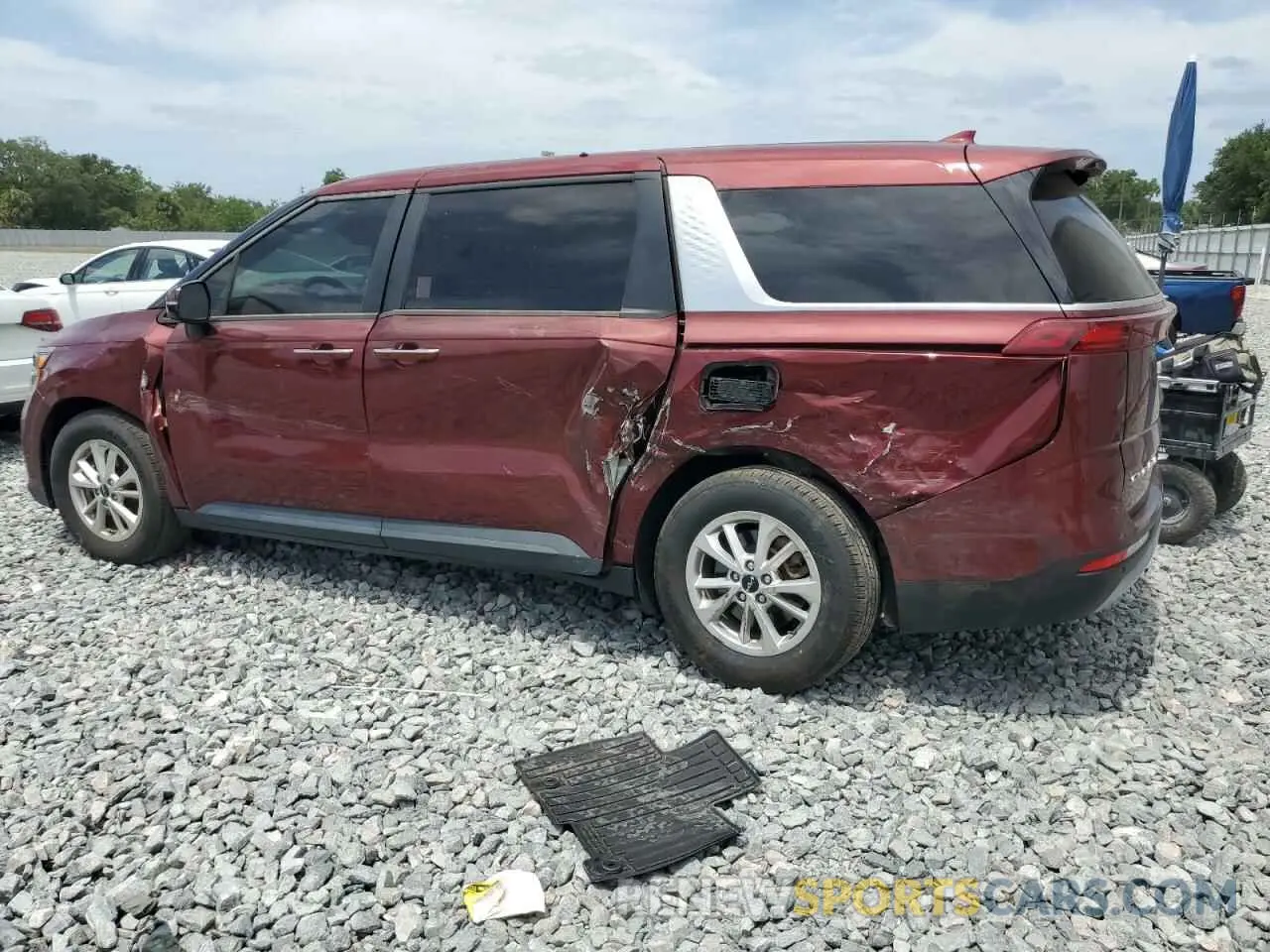 2 Фотография поврежденного автомобиля KNDNB4H38N6092503 KIA CARNIVAL L 2022