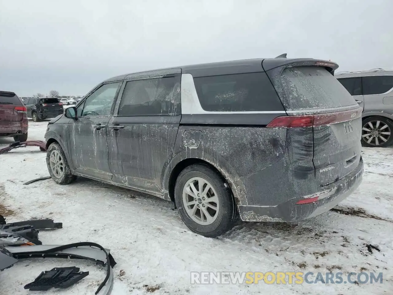 2 Photograph of a damaged car KNDNB4H37P6245410 KIA CARNIVAL L 2023