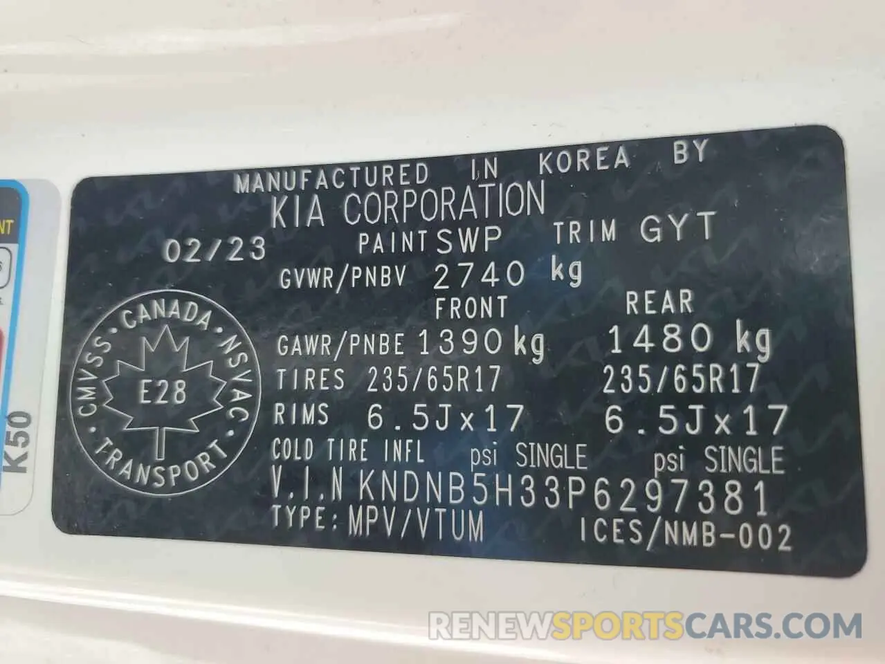 14 Фотография поврежденного автомобиля KNDNB5H33P6297381 KIA CARNIVAL L 2023