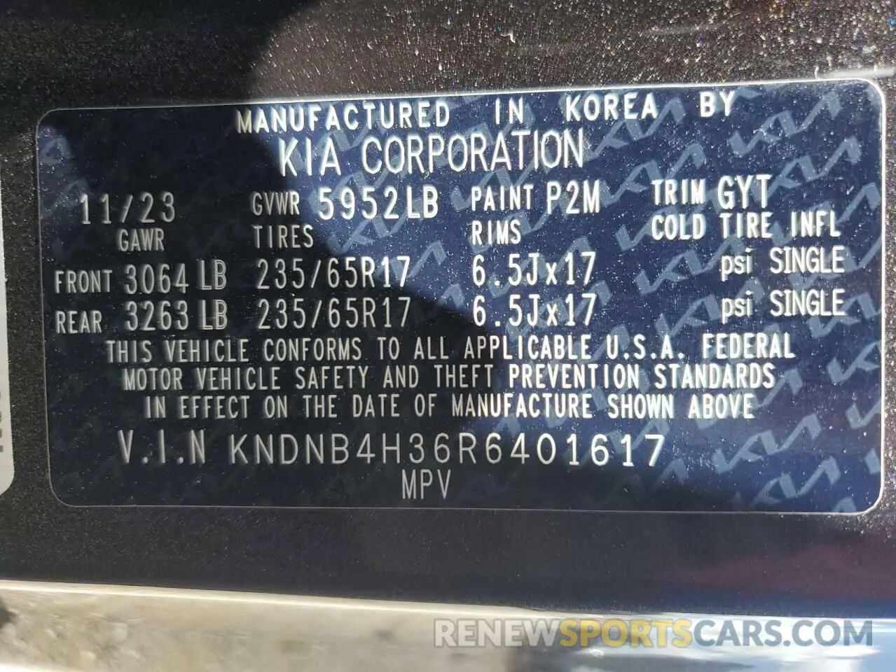 14 Photograph of a damaged car KNDNB4H36R6401617 KIA CARNIVAL L 2024