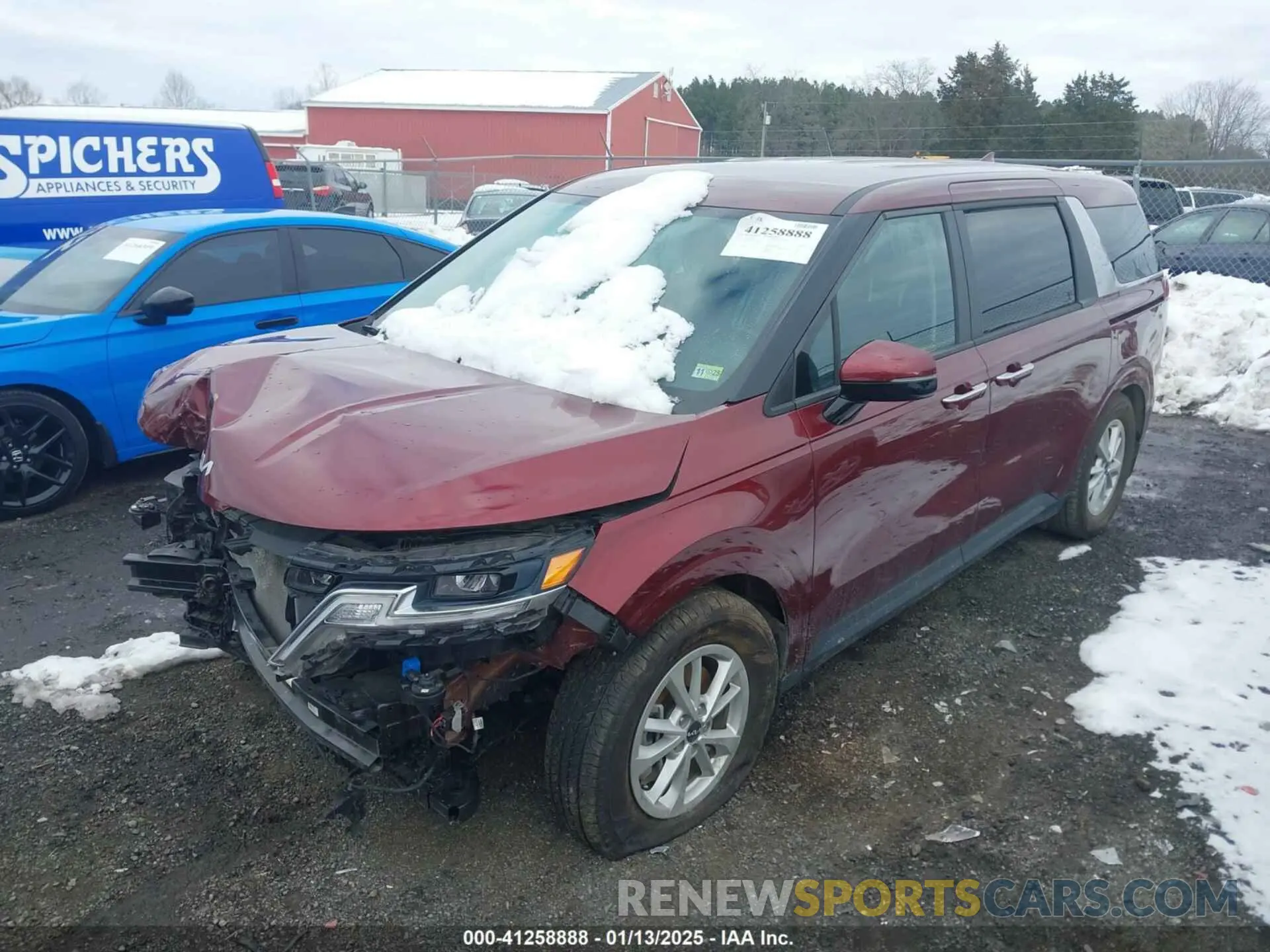 2 Photograph of a damaged car KNDNB4H39N6190522 KIA CARNIVAL MPV 2022