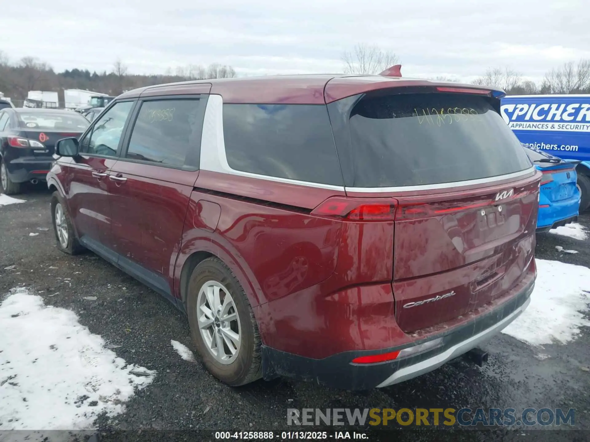 3 Photograph of a damaged car KNDNB4H39N6190522 KIA CARNIVAL MPV 2022