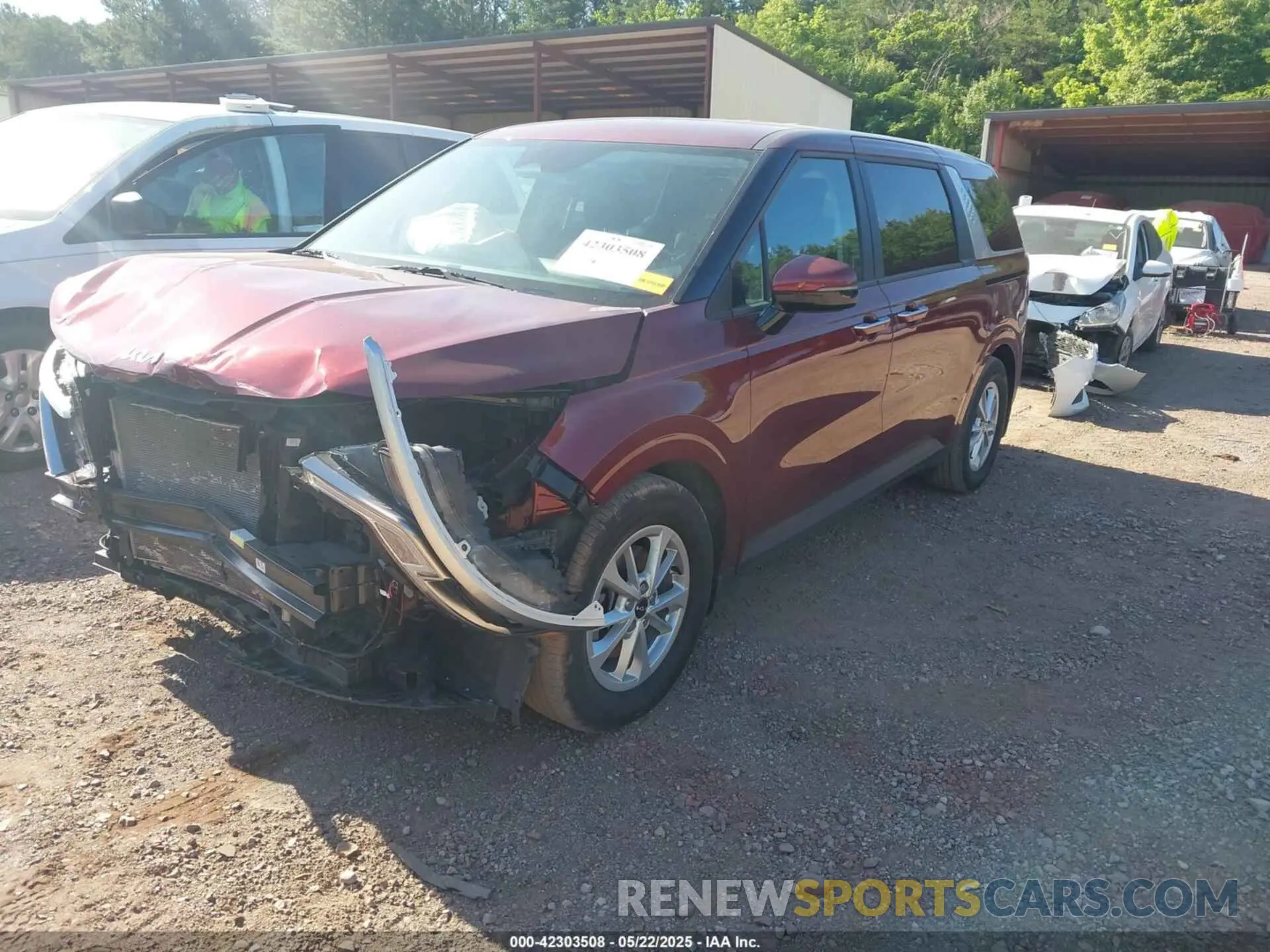2 Photograph of a damaged car KNDNB4H38P6280649 KIA CARNIVAL MPV 2023