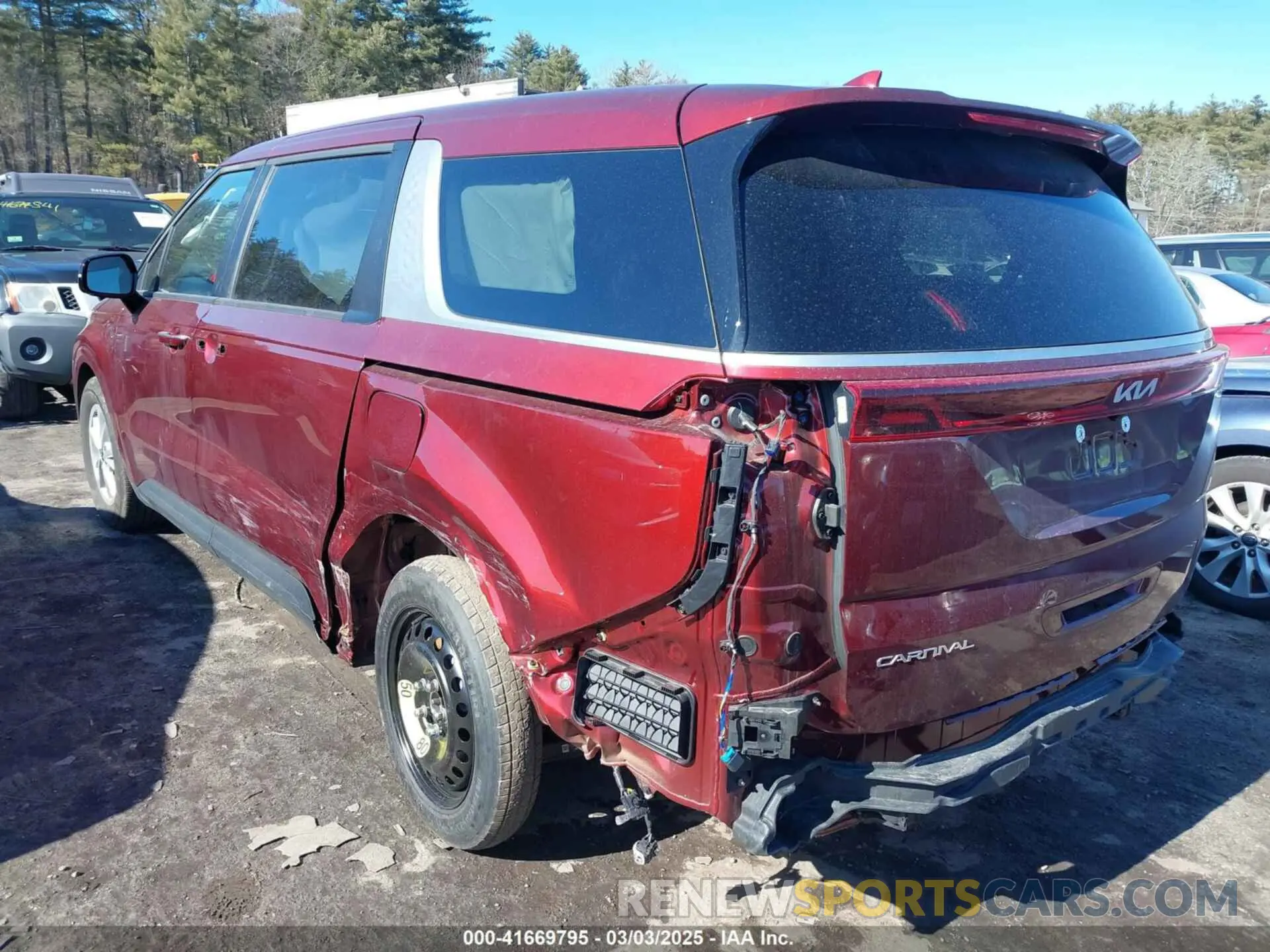 3 Photograph of a damaged car KNDNB4H39R6441013 KIA CARNIVAL MPV 2024