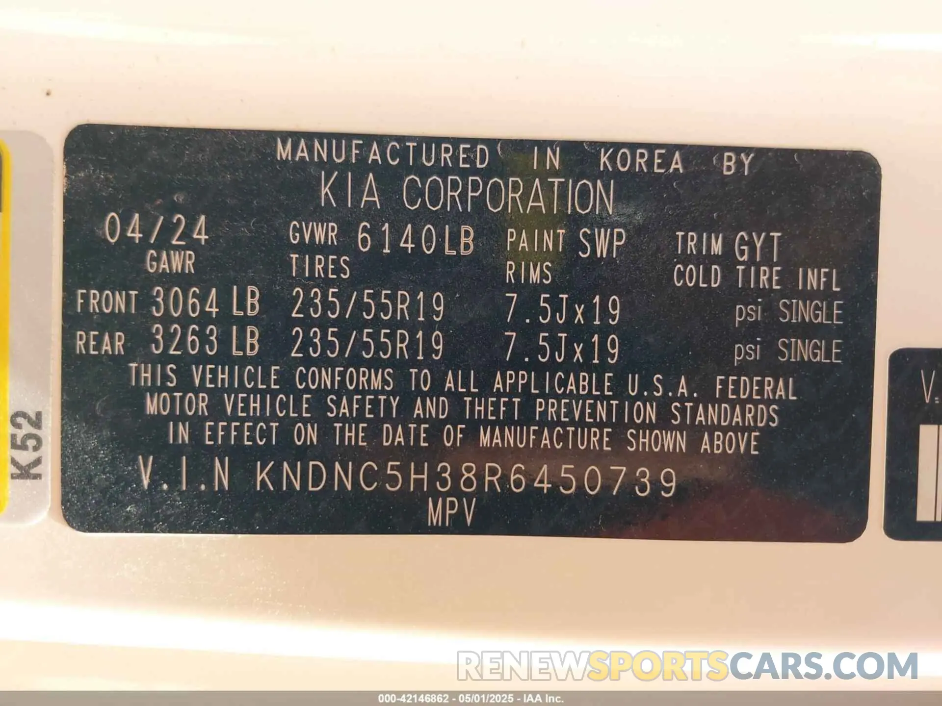 9 Фотография поврежденного автомобиля KNDNC5H38R6450739 KIA CARNIVAL MPV 2024