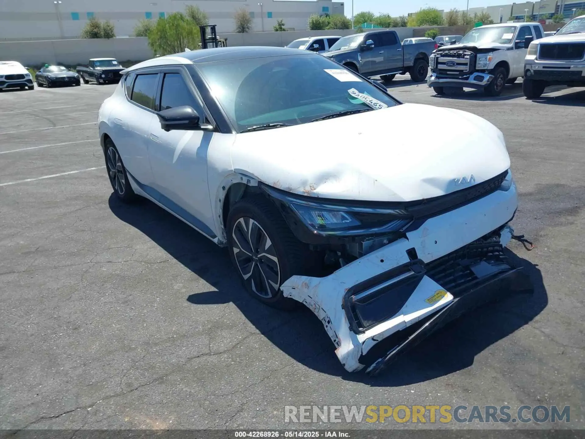 1 Photograph of a damaged car KNDC44LA5N5040503 KIA EV6 2022
