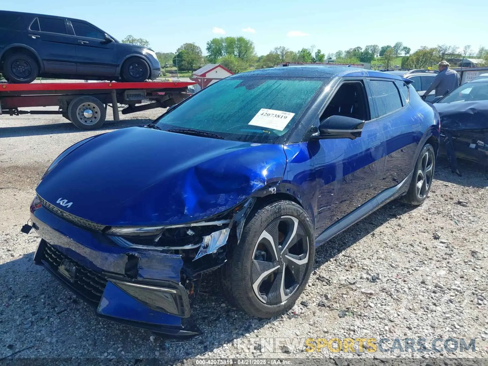 2 Photograph of a damaged car KNDC4DLC3N5055972 KIA EV6 2022