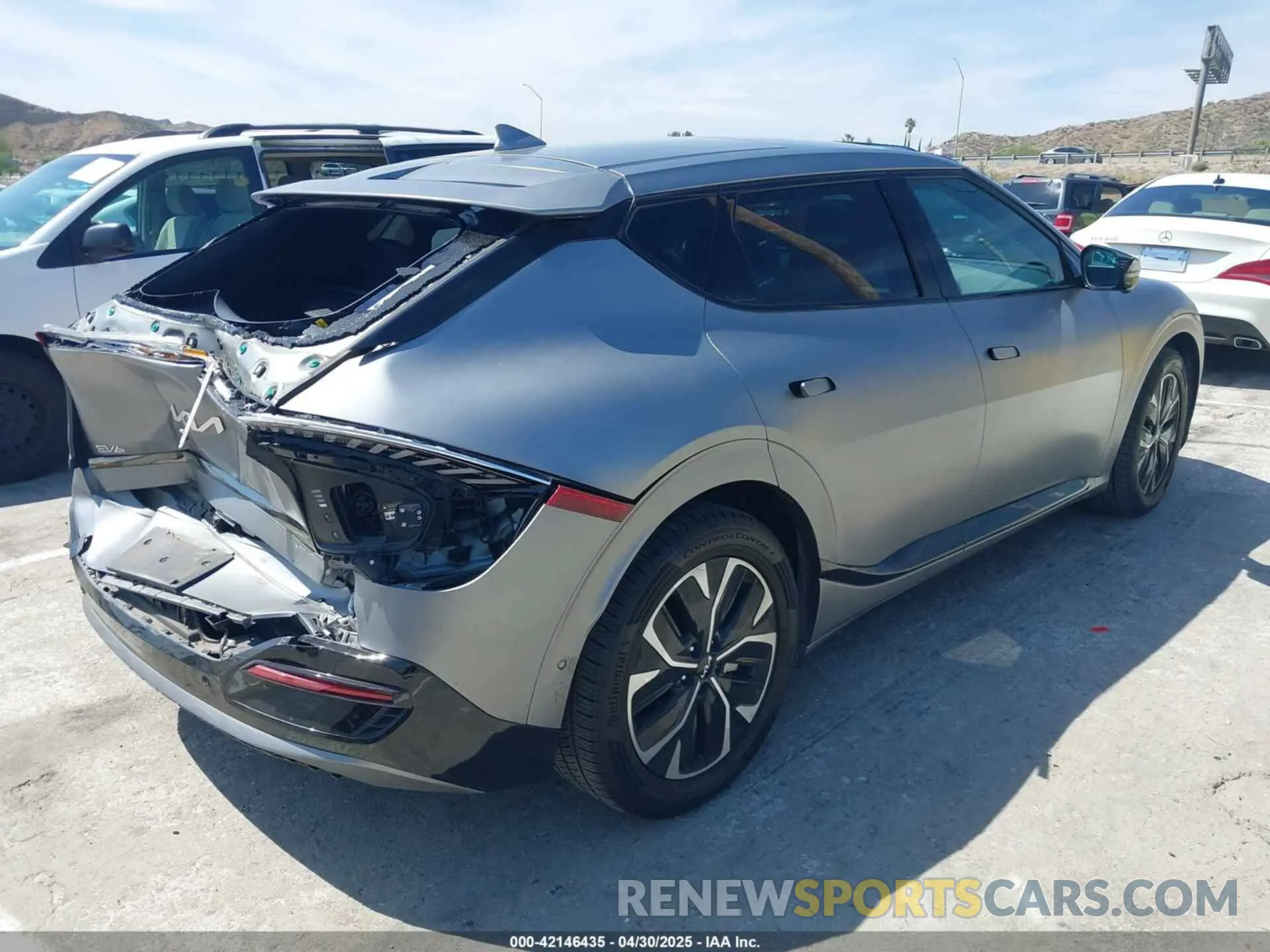 4 Photograph of a damaged car KNDC44LA6P5118533 KIA EV6 2023